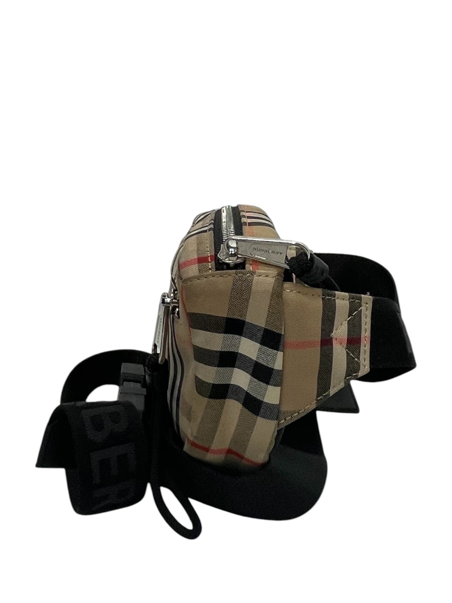 BURBERRY/Fanny Pack/Glen Check/Cotton/CML/Small Cannon Belt Buckle Strap view 3