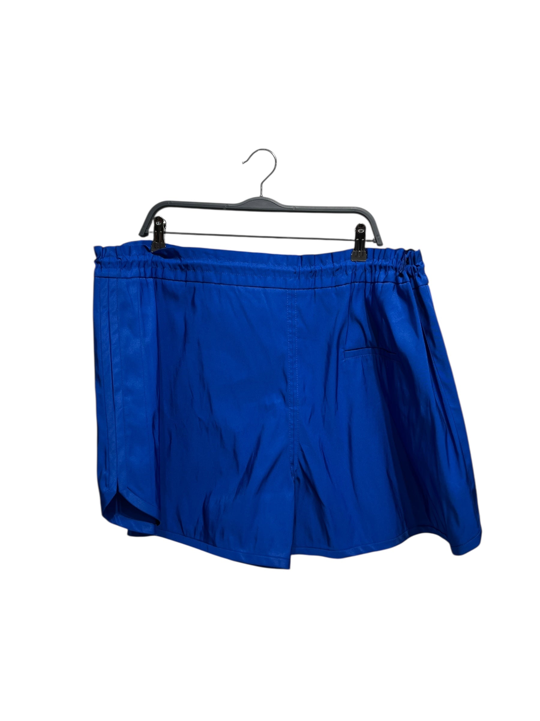 Alexander McQueen/Shorts/46/Polyester/BLU/WIDE LEG view 2