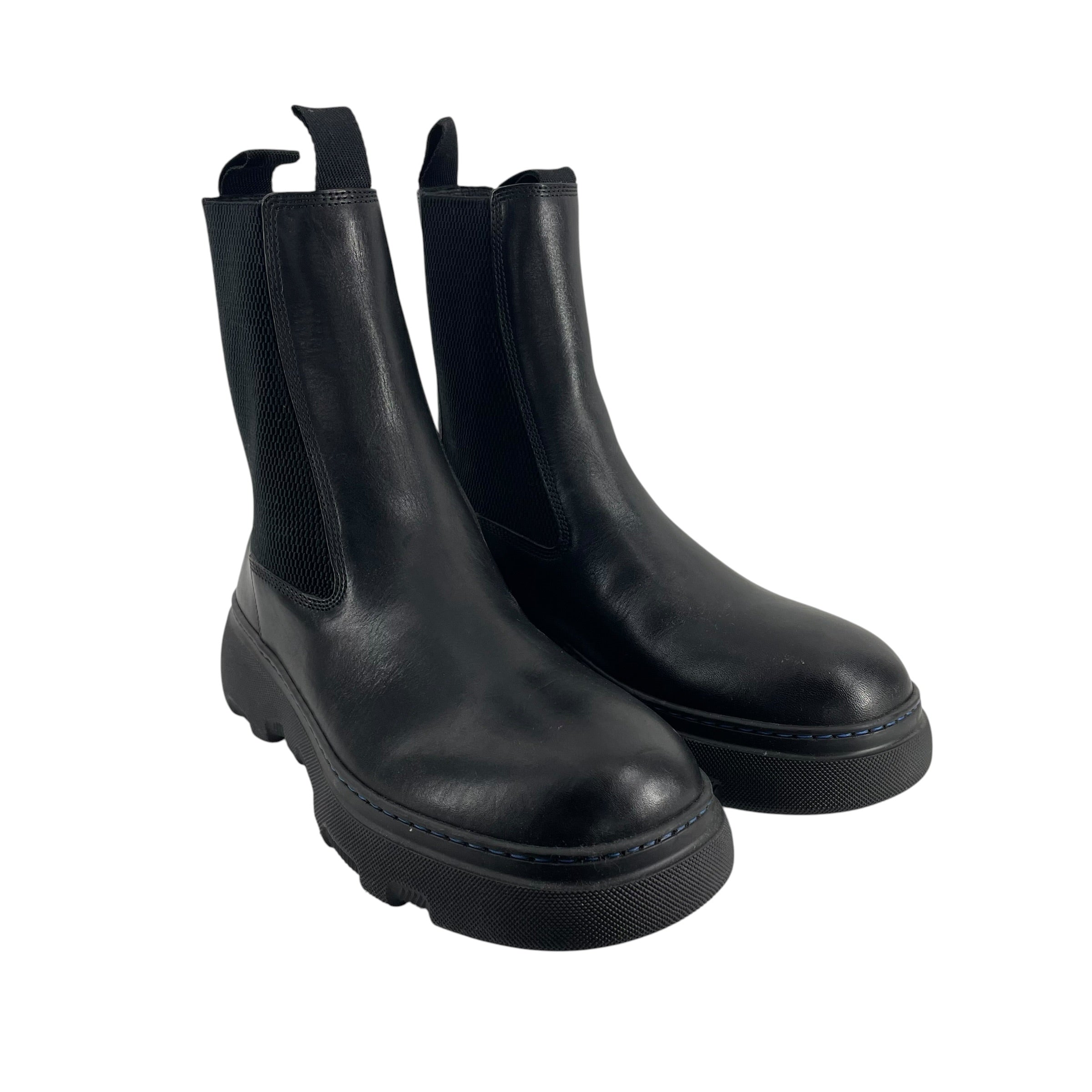 BURBERRY/Chelsea Boots/EU 40.5/Leather/BLK/CREEPER/ITCALOC935MON view 1