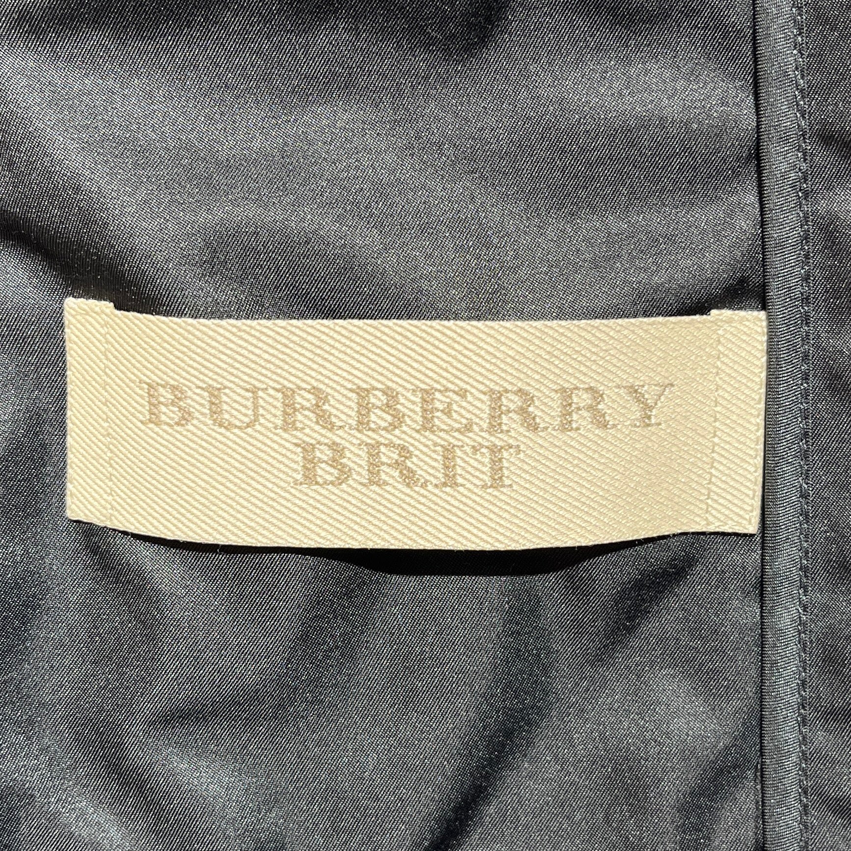 BURBERRY BRIT/Quilted Jkt/L/Nylon/BLK/Single Breasted/burberry check interior view 4
