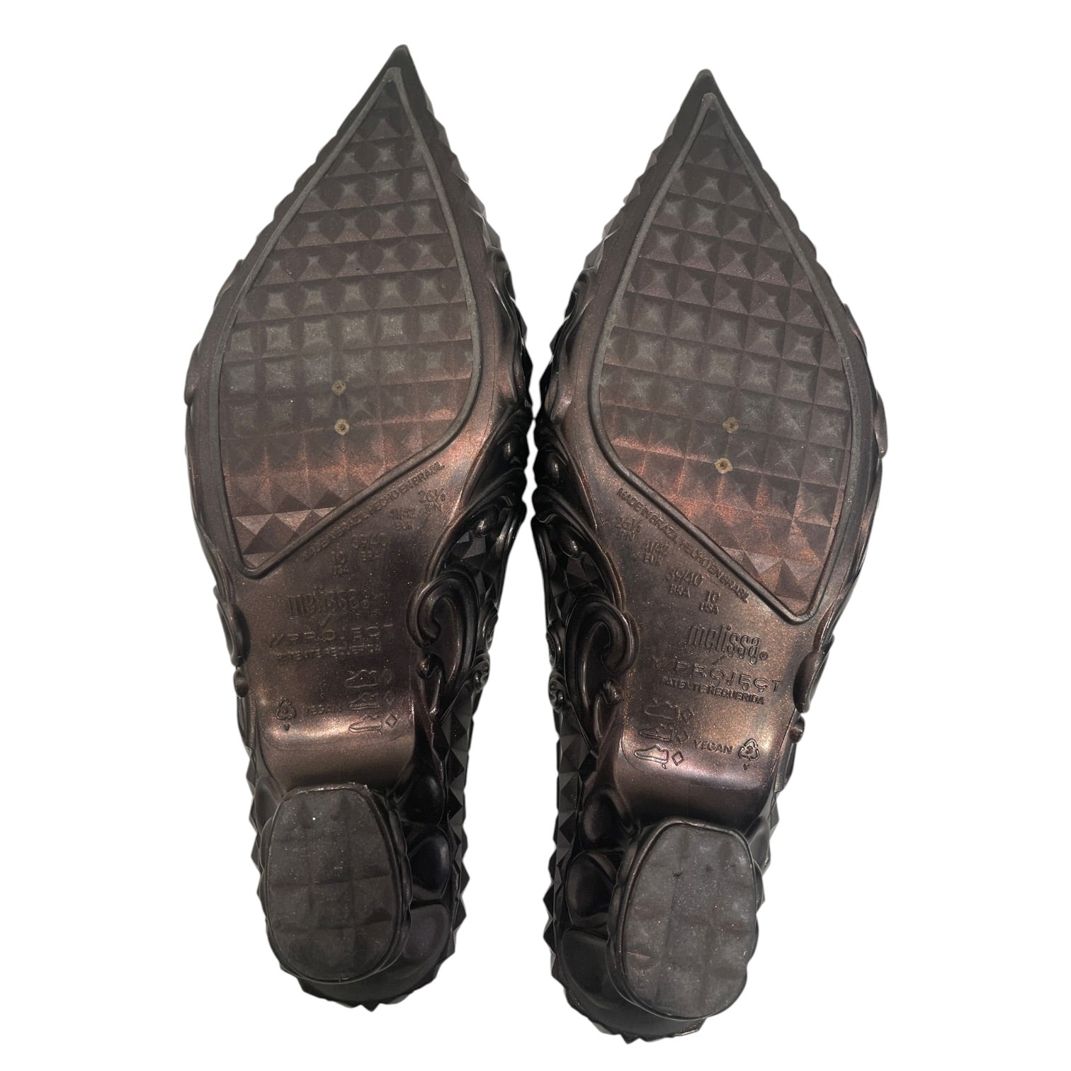Y/PROJECT/melissa/Heels/US 10/BRW/GLITTERY view 4