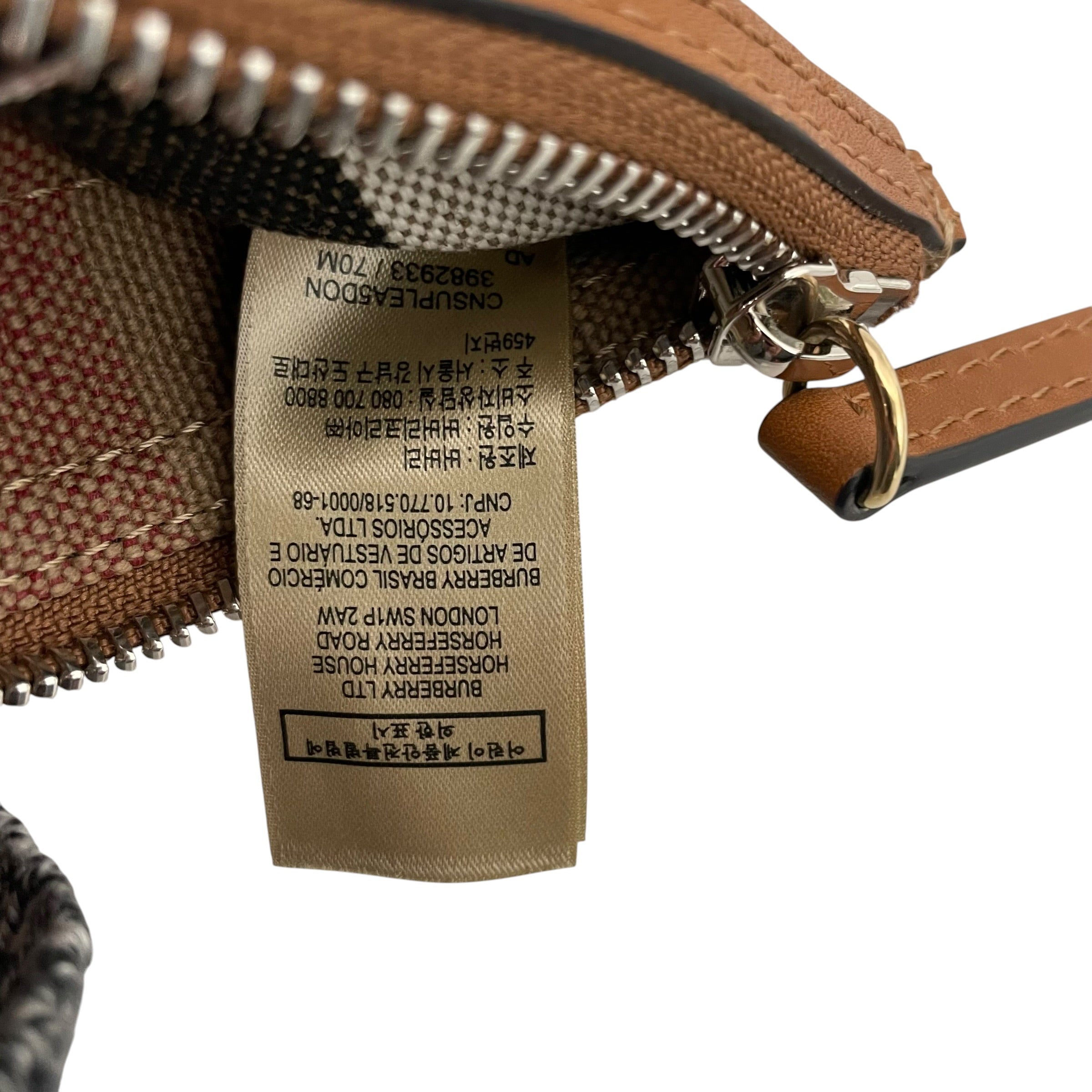 BURBERRY/Cross Body Bag/Plaid/Cotton/BRW/MINI ASHBY CHECK BUCKET BAG view 5