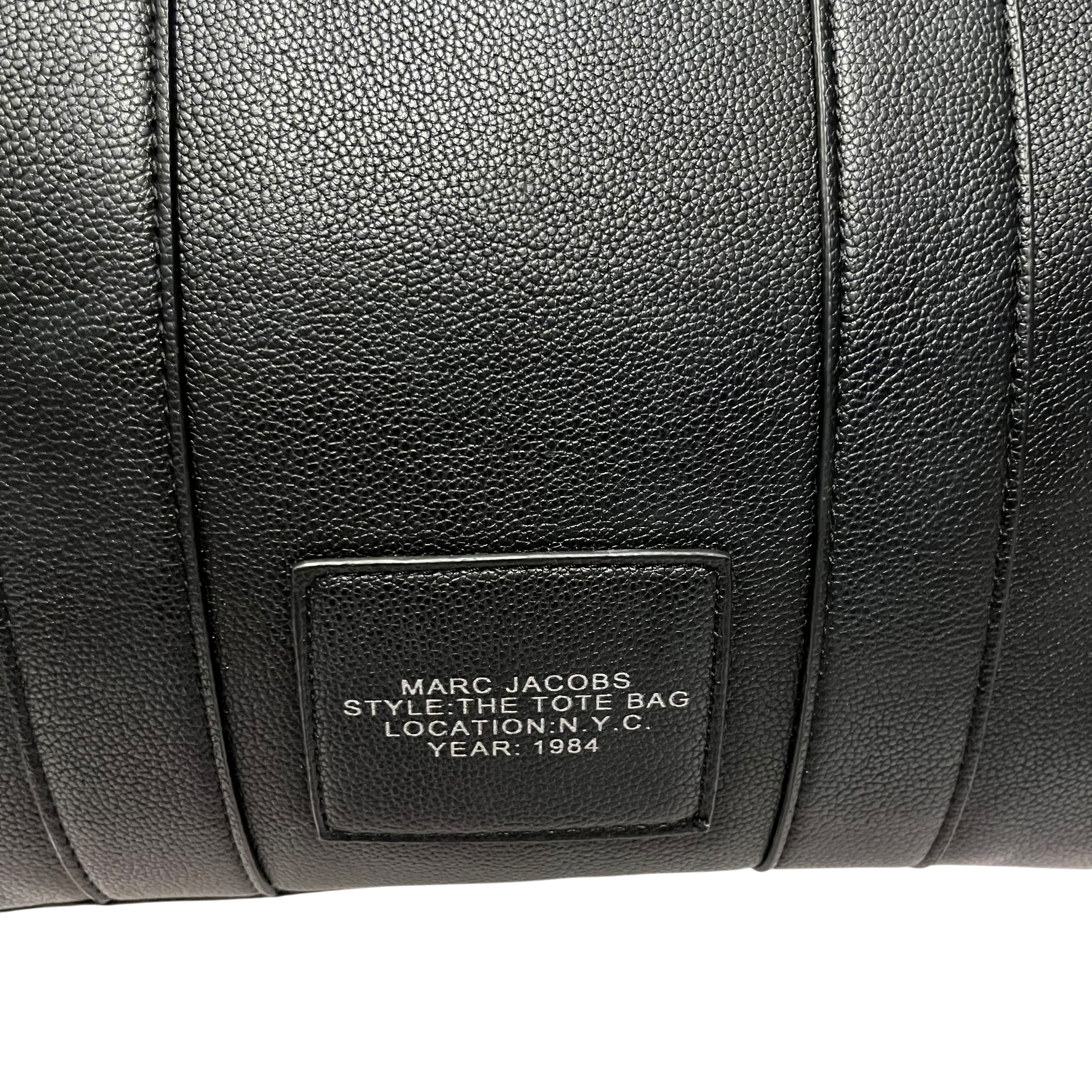 MARC JACOBS/Hand Bag/Leather/BLK/leather the tote bag medium view 4