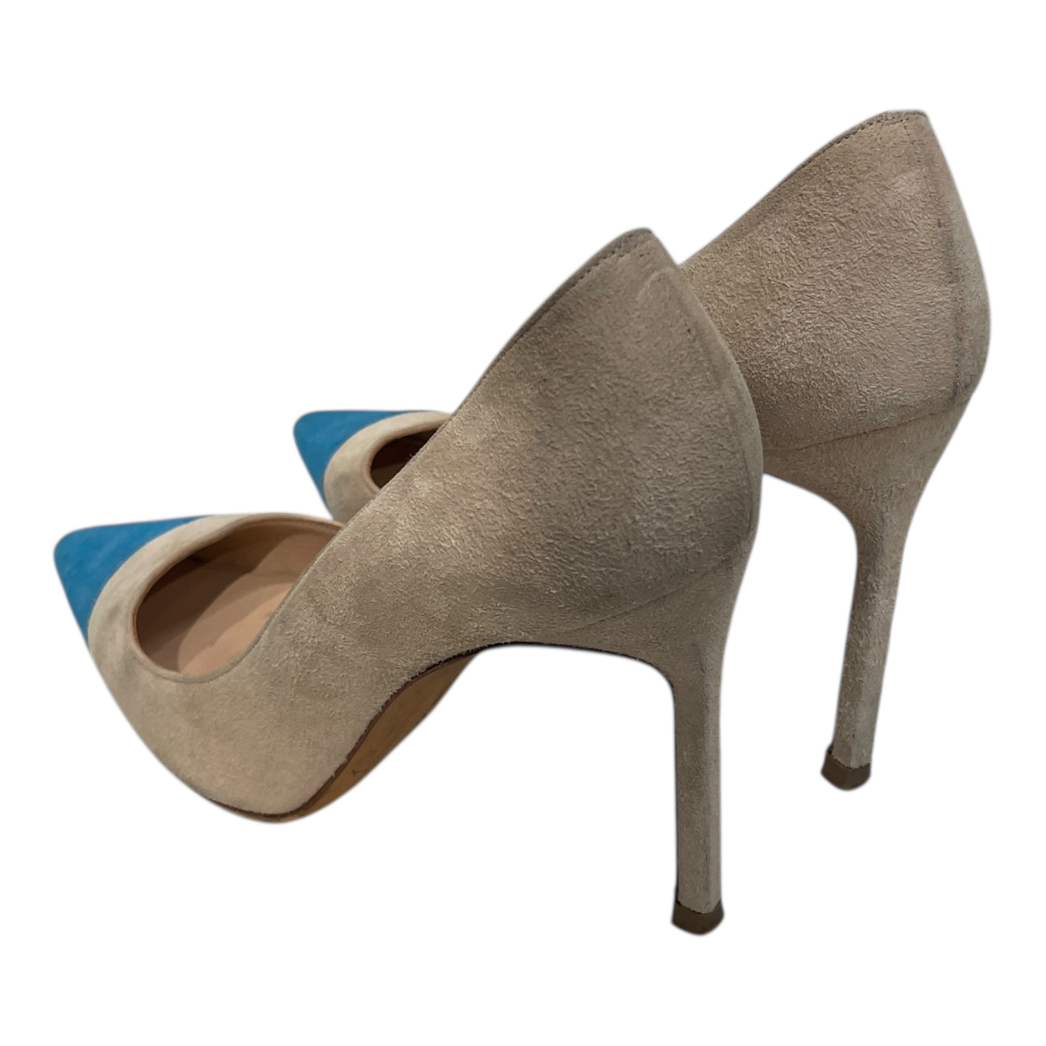 MANOLO BLAHNIK/Heels/EU 36/Suede/CRM/V-Tip/BLU TOE PUMPS view 2