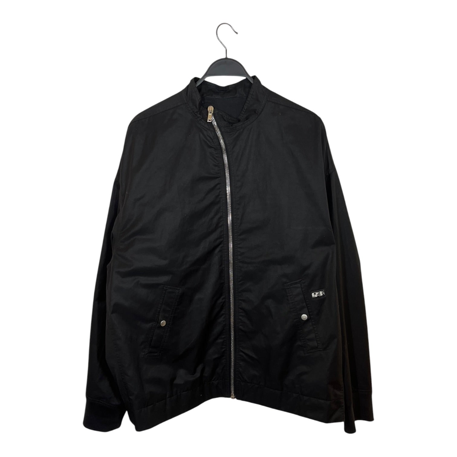 RICK OWENS DRKSHDW/Jacket/L/BLK/asymmetric zip view 1
