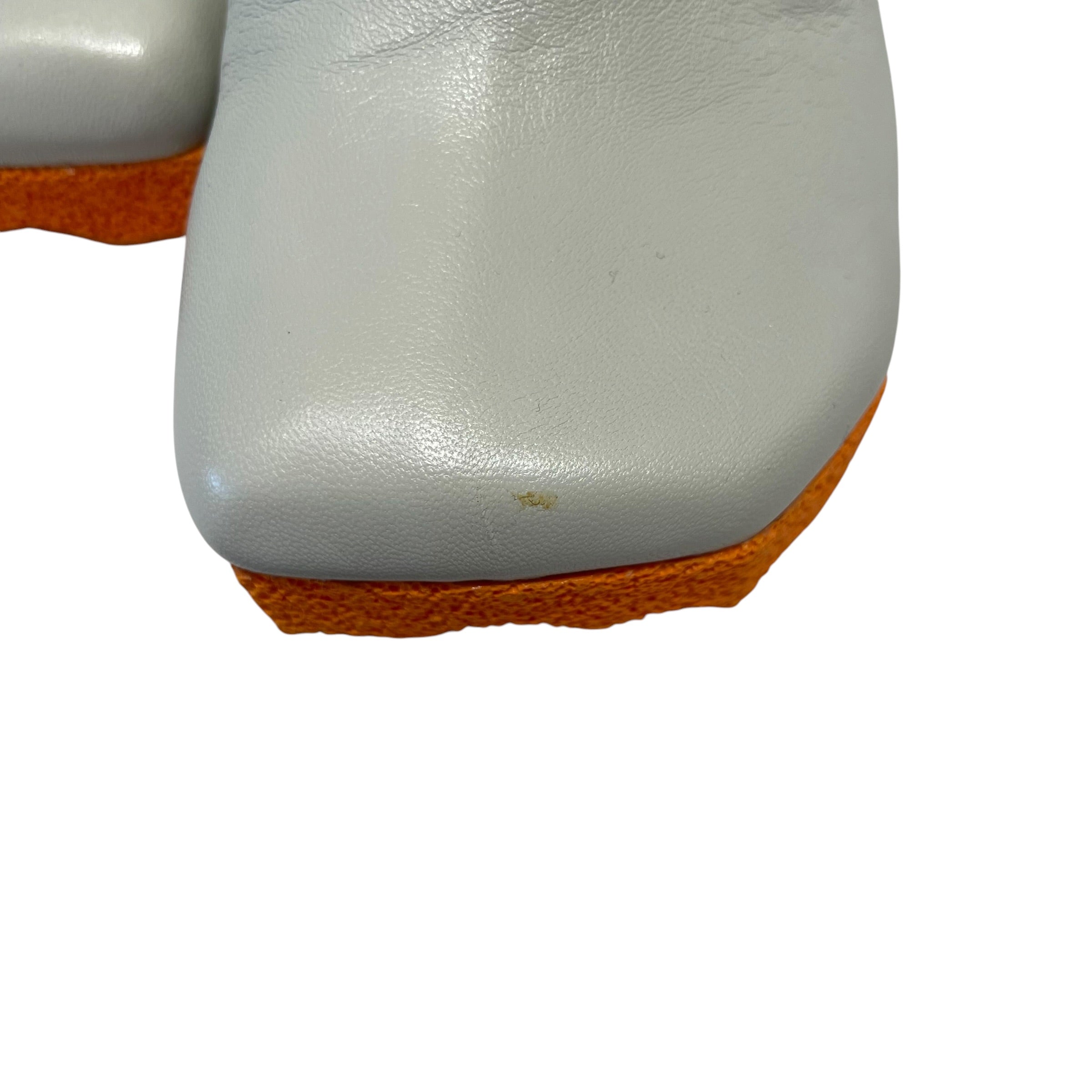 OFF-WHITE/Rain Boots/US 5/Leather/GRY/NAPPA SPONGE ANKLE BOOTS view 6