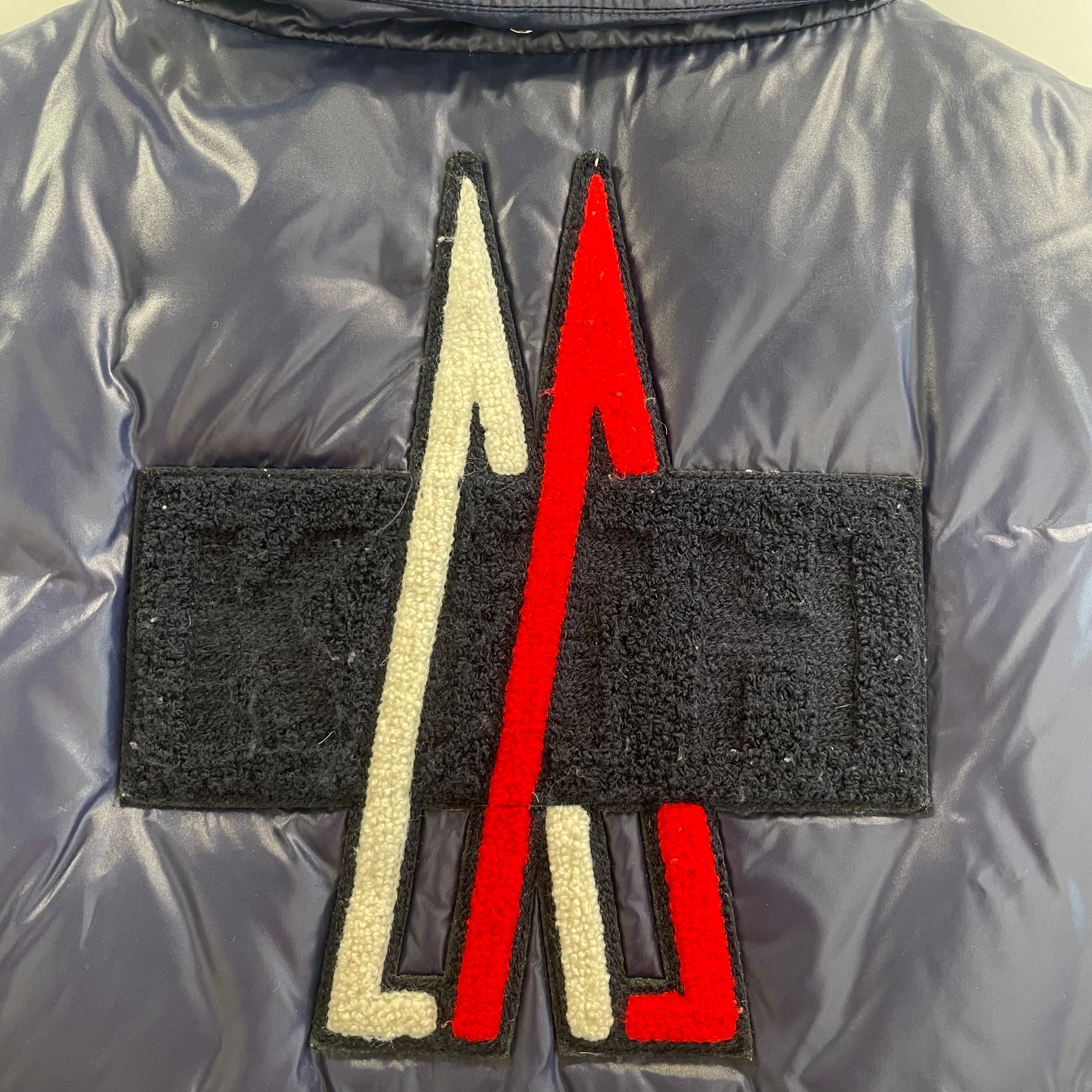 MONCLER/Puffer Vest/L/Stripe/Nylon/NVY/PELAT DOWN VEST/HOOD view 4