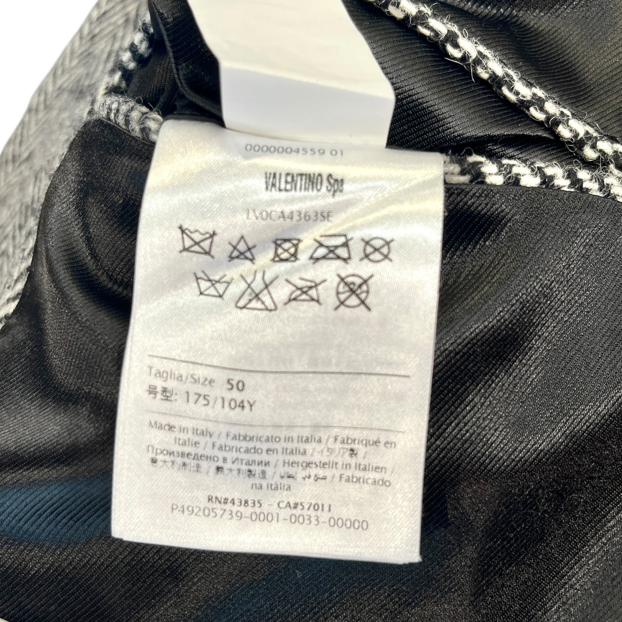 VALENTINO/Peacoat/50/Wool/GRY/Single Breasted/Herringbone/F/W 2016 STUDDED view 4