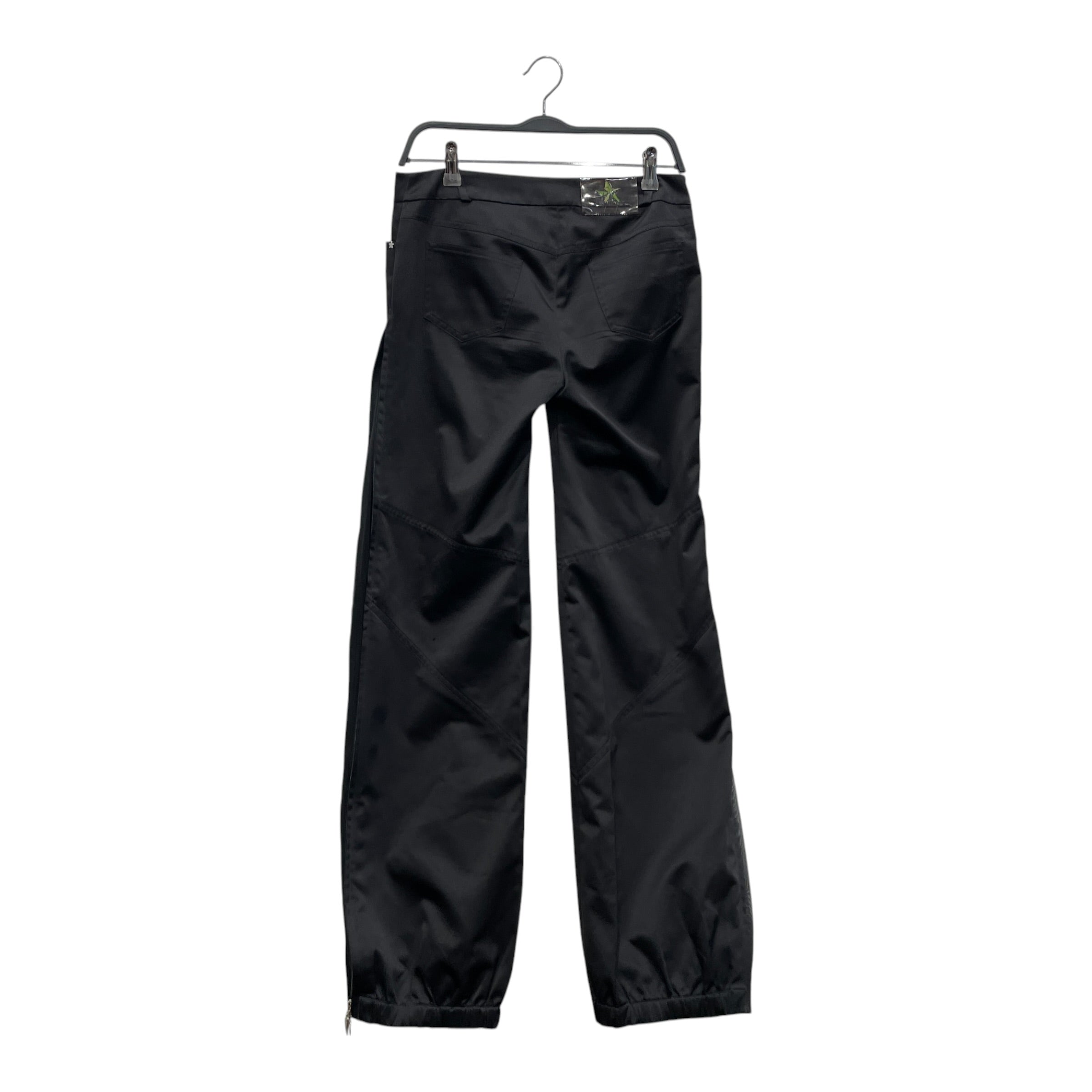Thierry Mugler/Straight Pants/8/Polyester/BLK/ZIPPER SIDES W STAR BUTTON view 2
