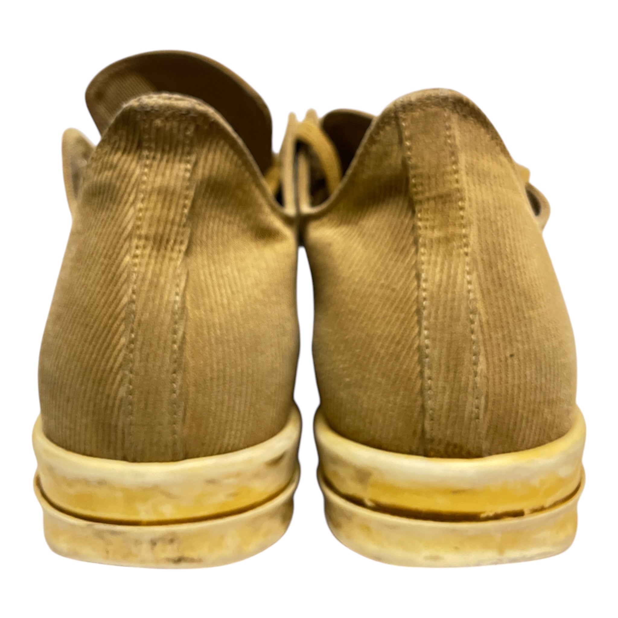 RICK OWENS DRKSHDW/Low-Sneakers/EU 43/YEL/RAMONES YELOW CUDOUROY view 3