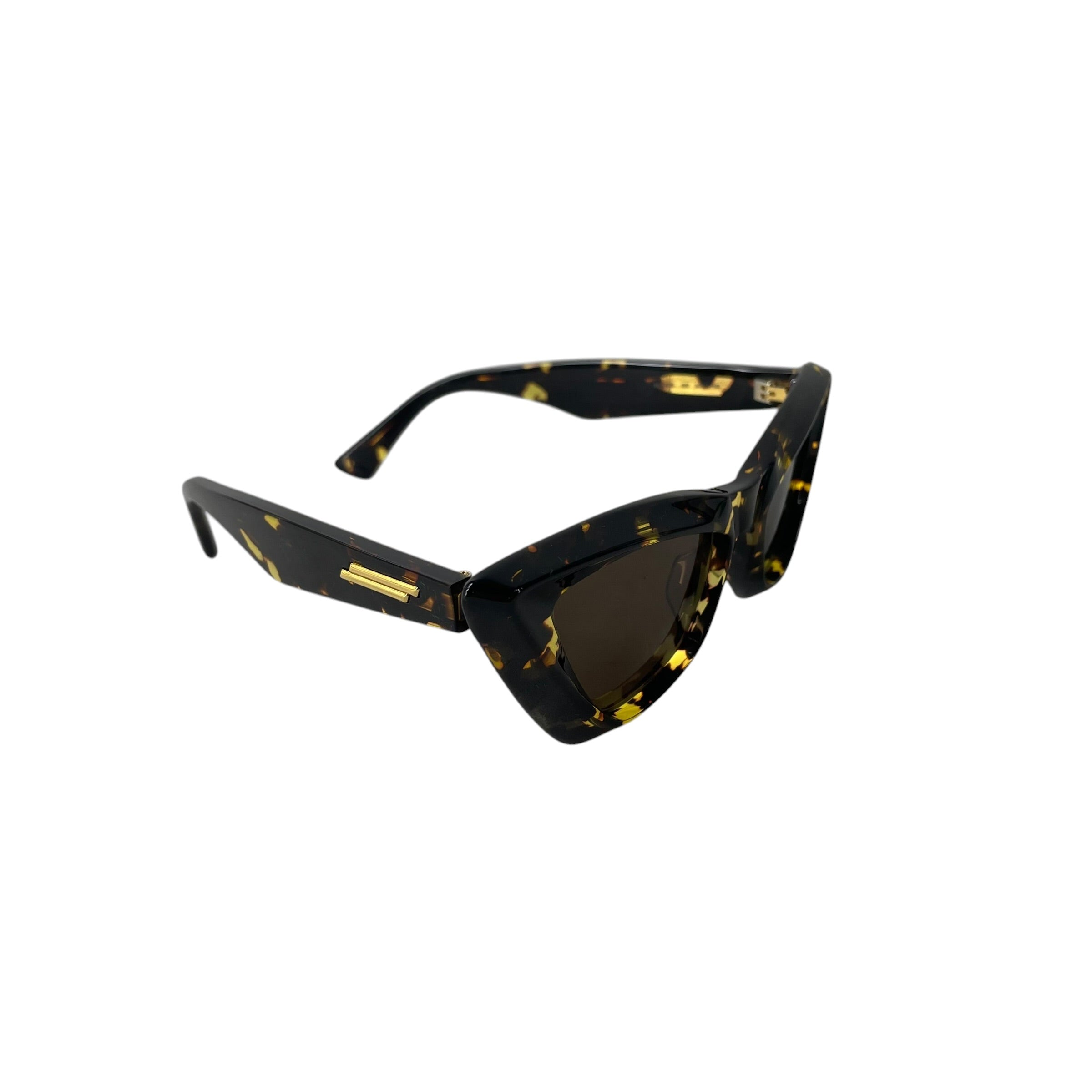 BOTTEGA VENETA/Sunglasses/All Over Print/Plastic/BRW/L's/CAT EYE SHARP view 3