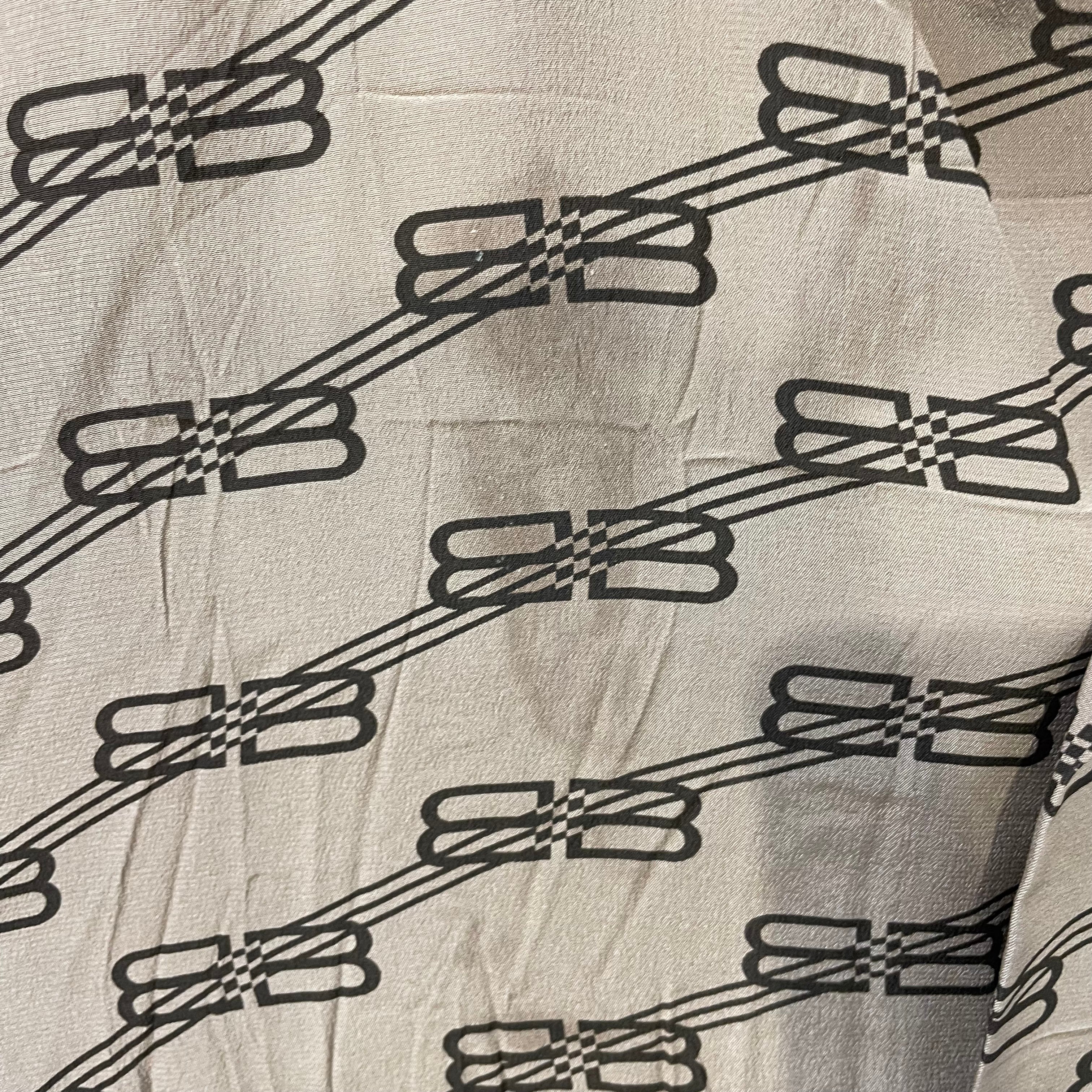 BALENCIAGA/LS Shirt/34/Cotton/BEG/All Over Print/beige monogram pj LS shirt view 4
