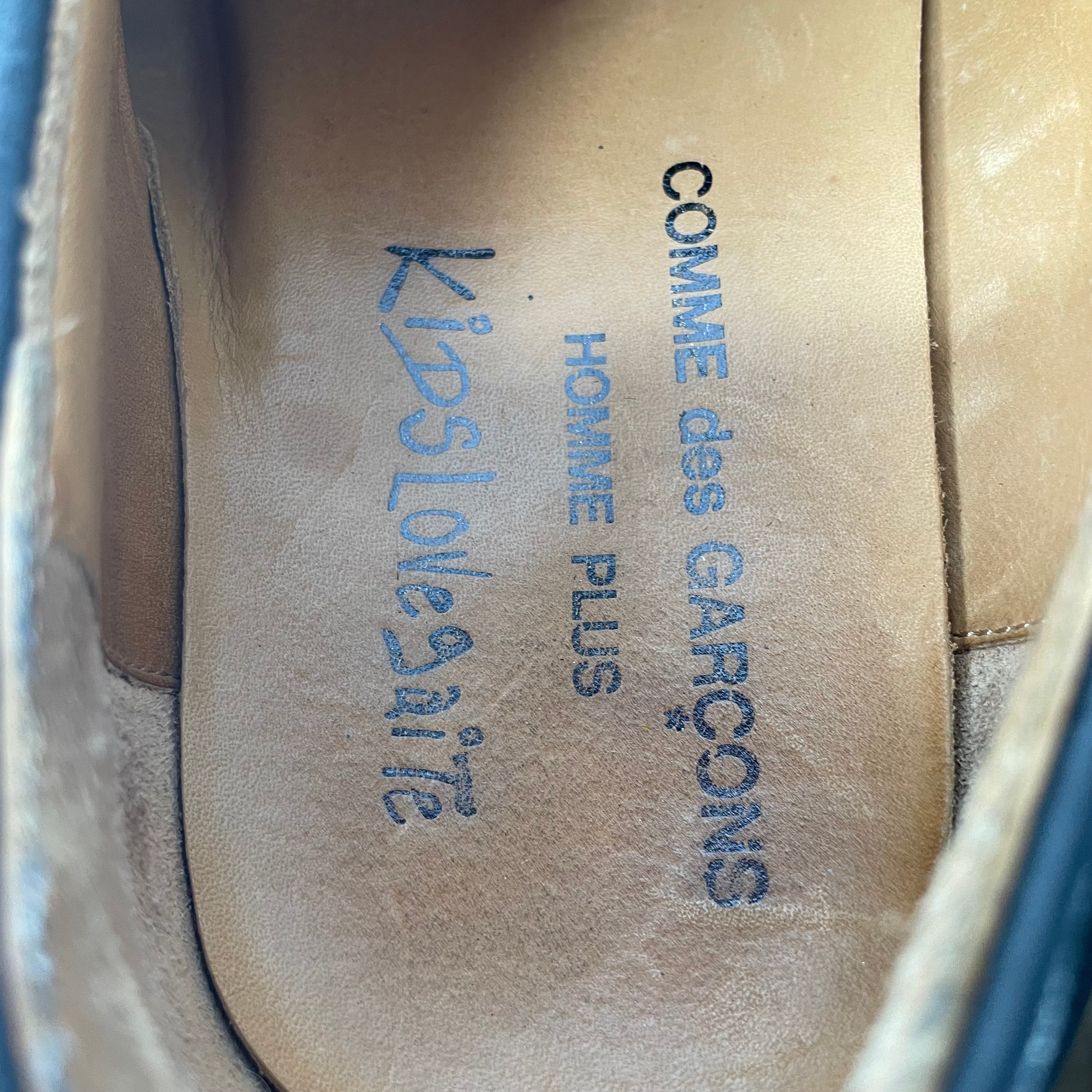 KIDS LOVE GAITE/COMME des GARCONS HOMME PLUS/Dress Shoes/US 9/Leather/BLK/SPLIT TOE DERBY view 4