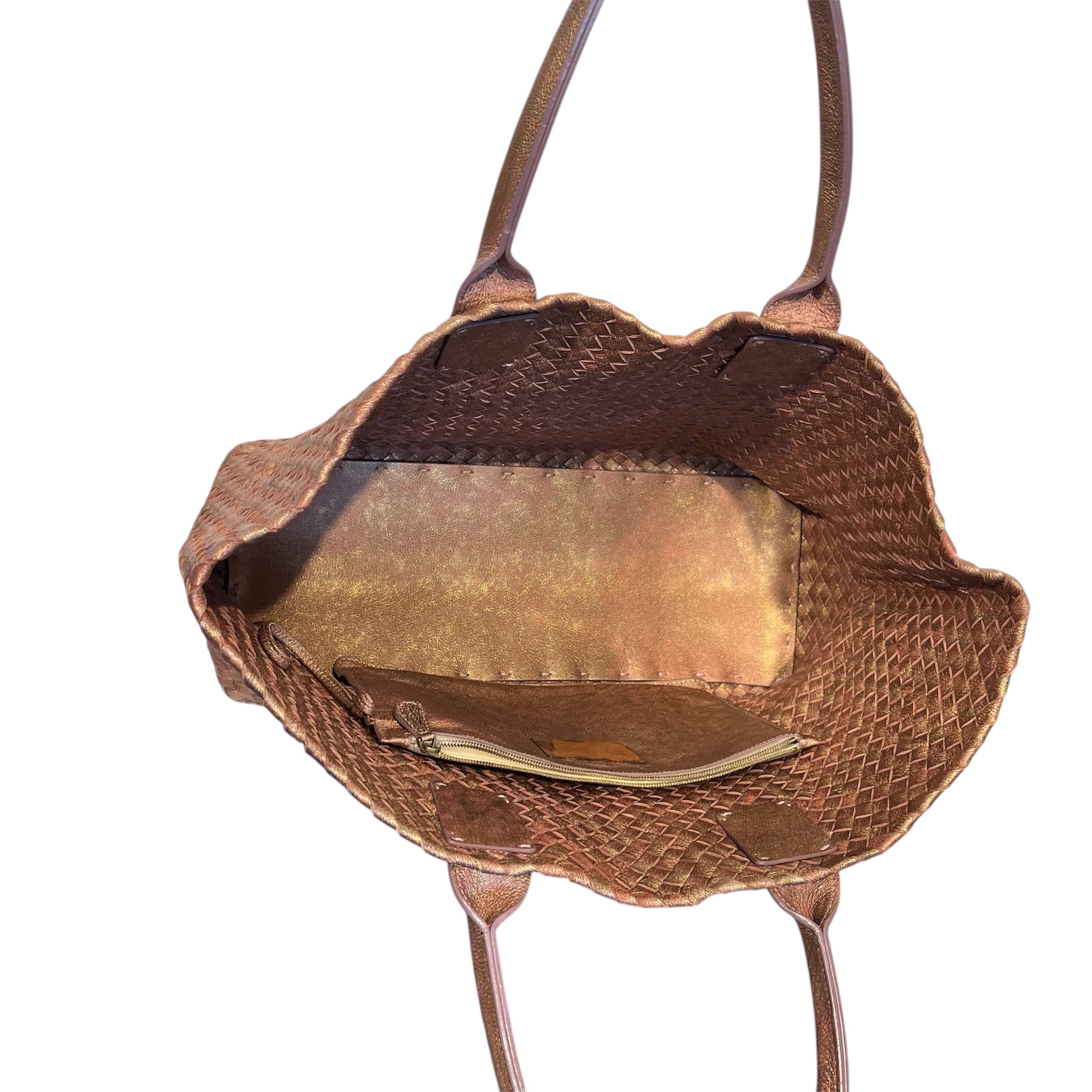 BOTTEGA VENETA/Tote Bag/Leather/BRW/medium cabat tote view 3