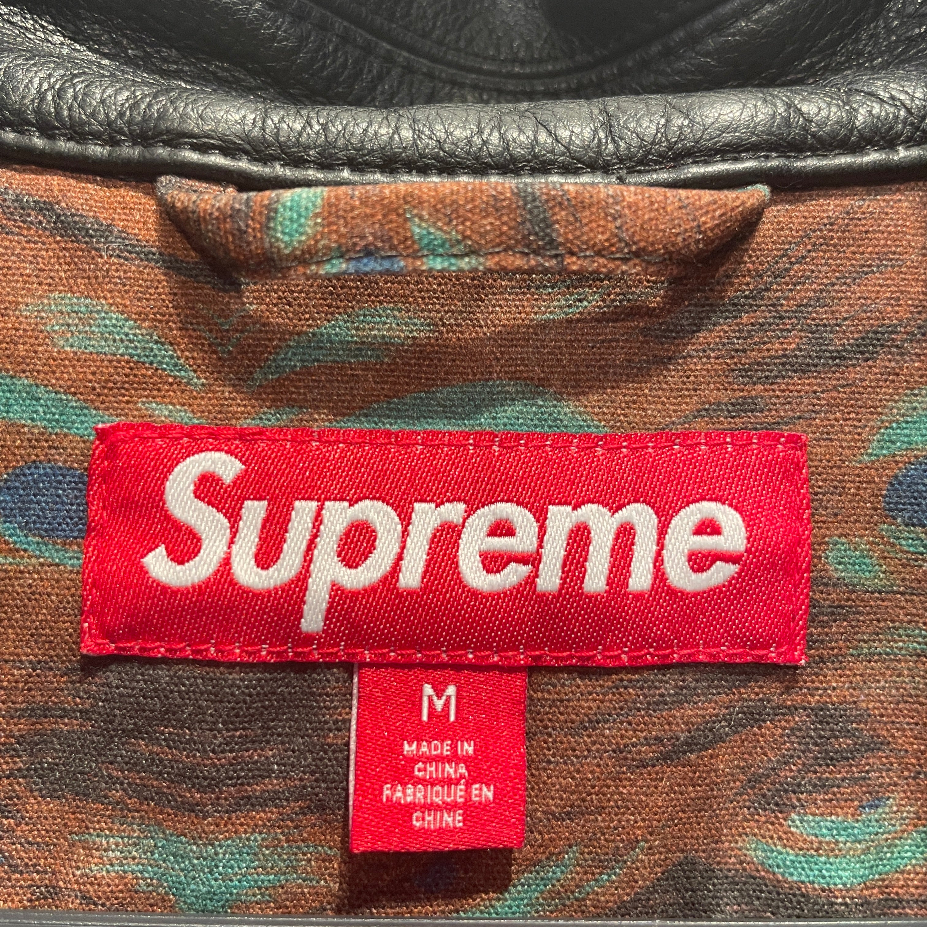 Supreme/Jacket/M/Cotton/BRD/All Over Print/FW23 Tremaine Leather Colllar view 3