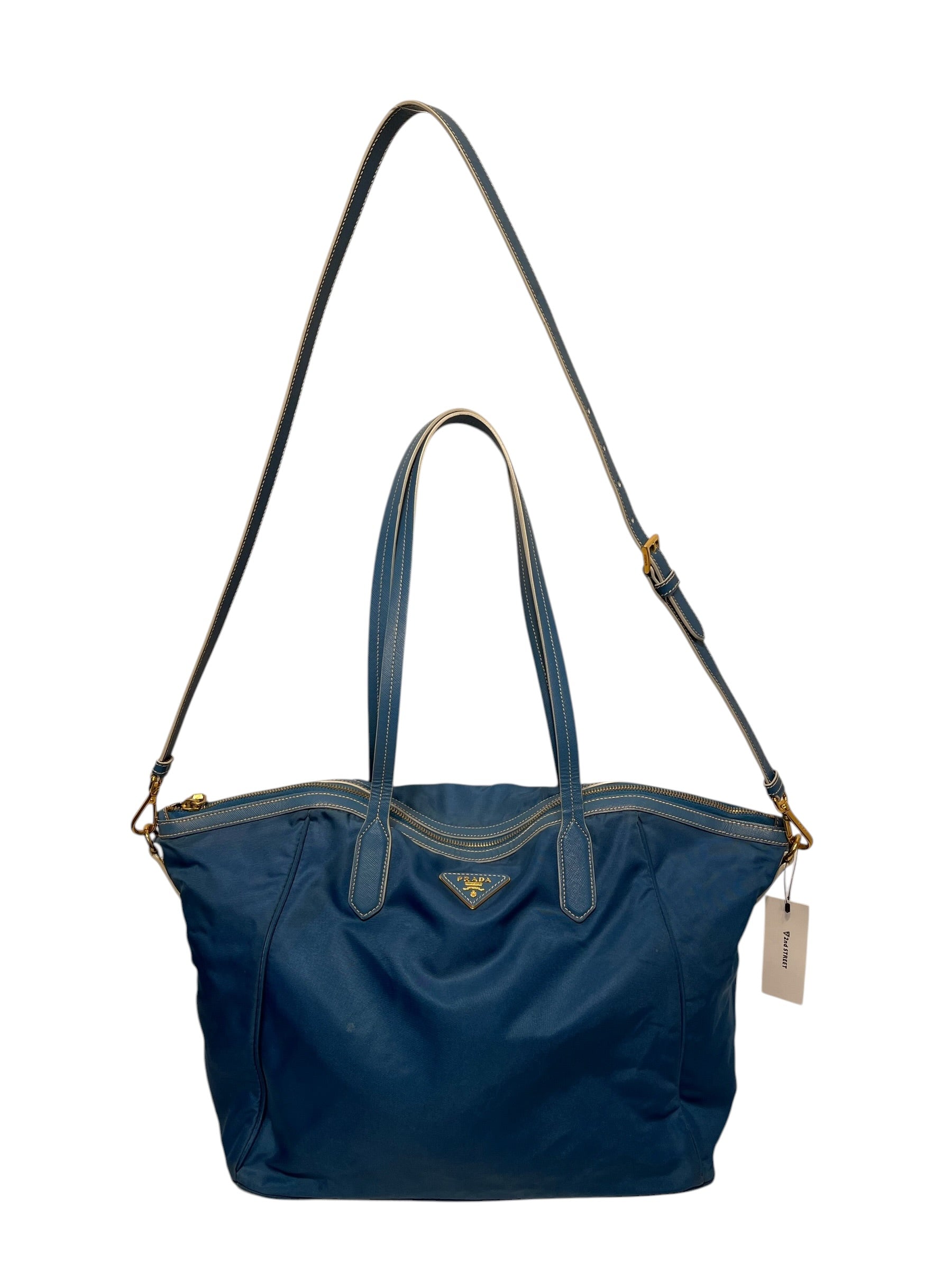 PRADA/Tote Bag/BLU/Nylon view 1