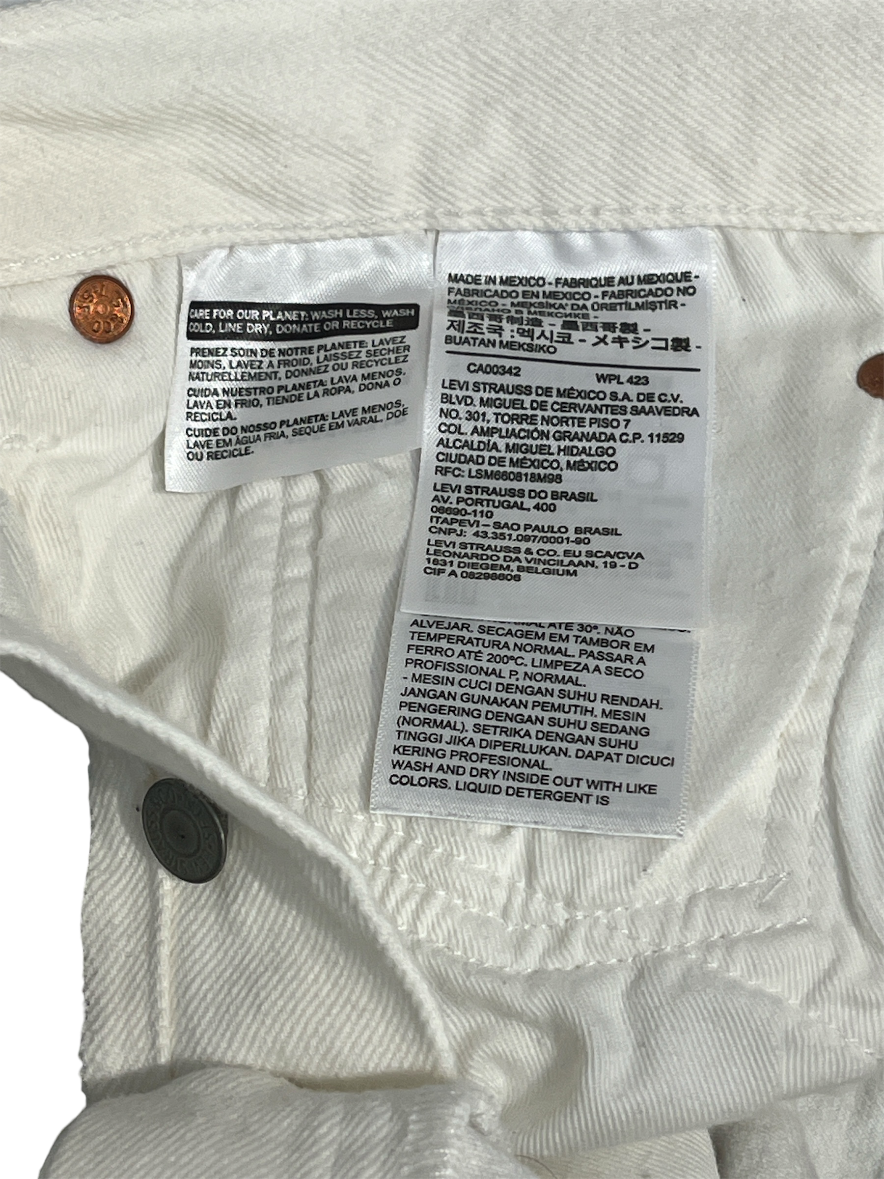 DENIM TEARS/Pants/33/Cotton/WHT/All Over Print/Empire Windrush view 5