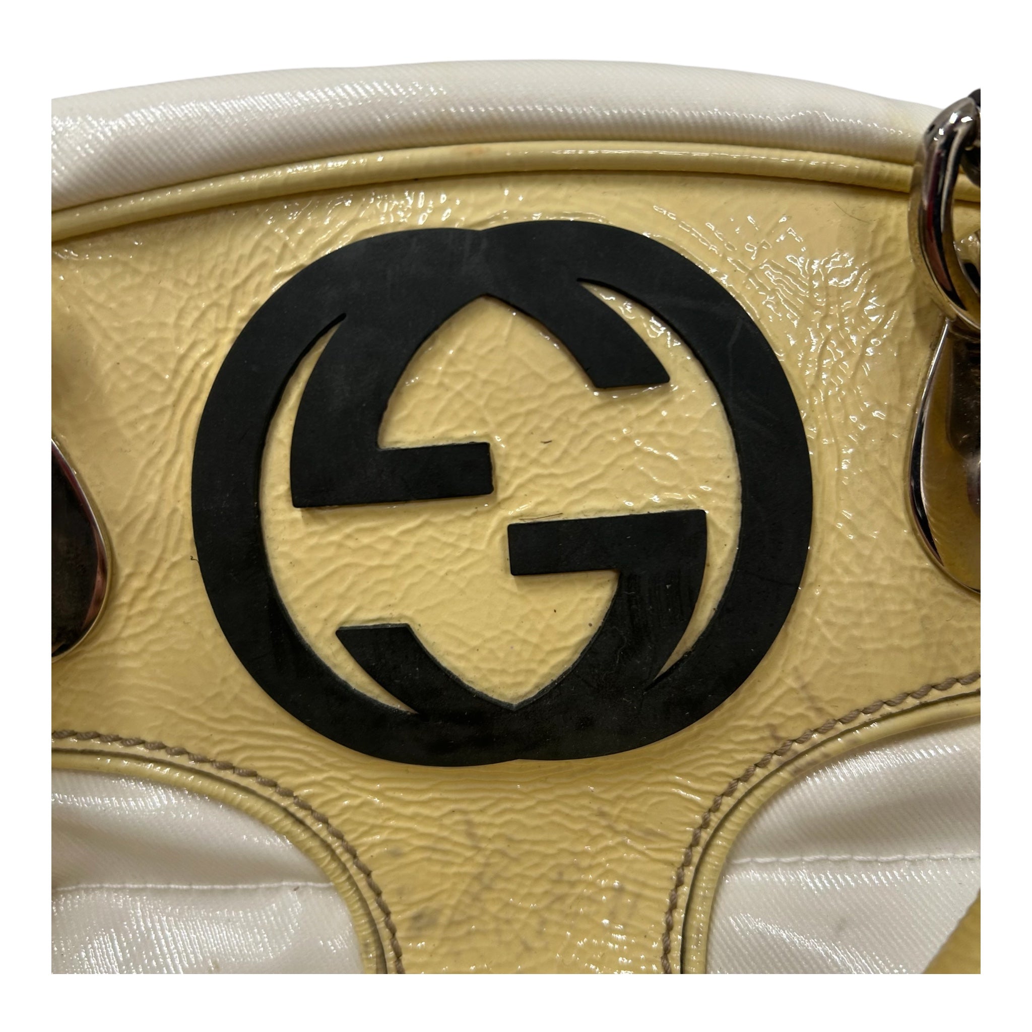 GUCCI/Boston Bag/Stripe/Leather/YEL/Snow Glam view 5