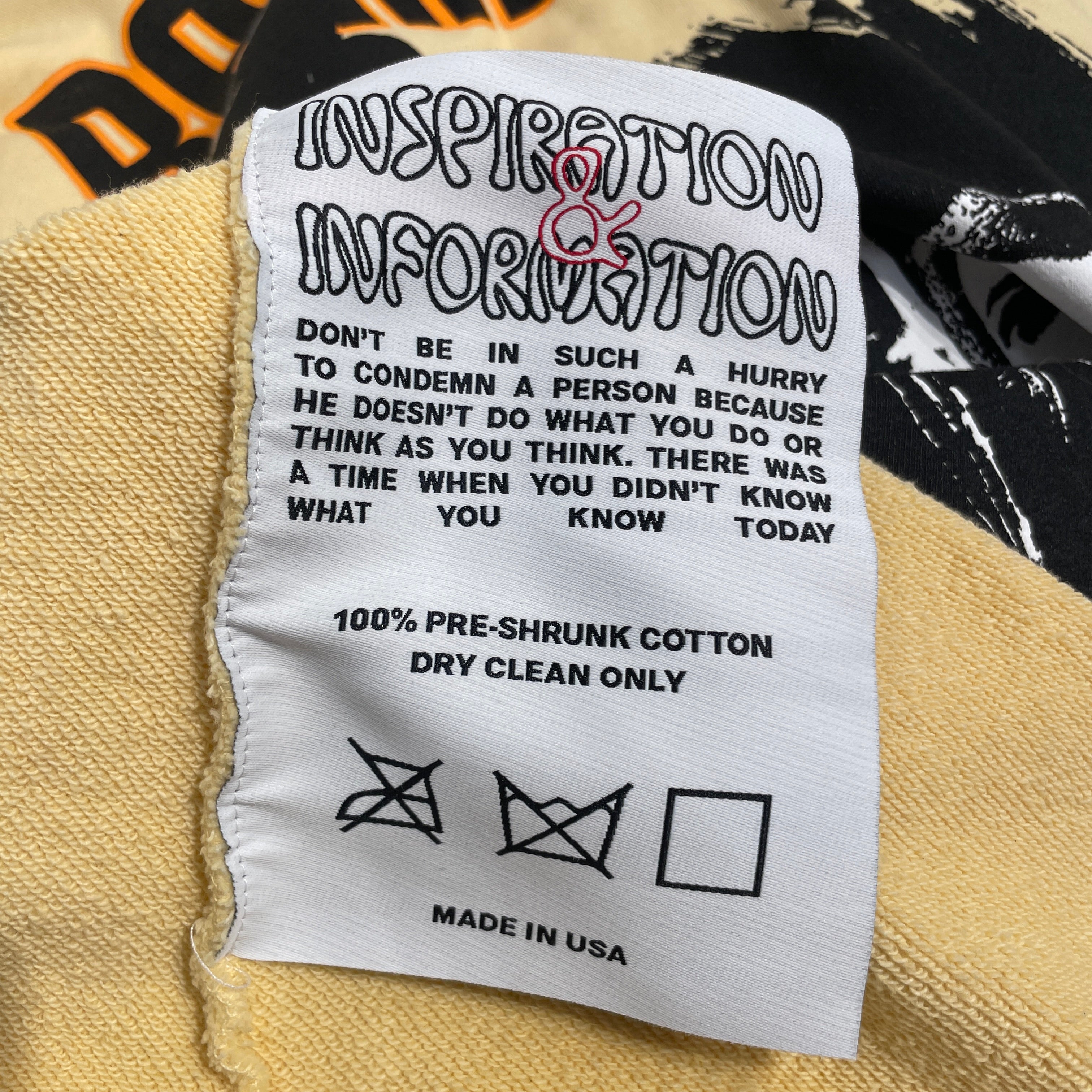 BARRIERS/Hoodie/XL/Graphic/Cotton/YEL/Pullover/ view 3