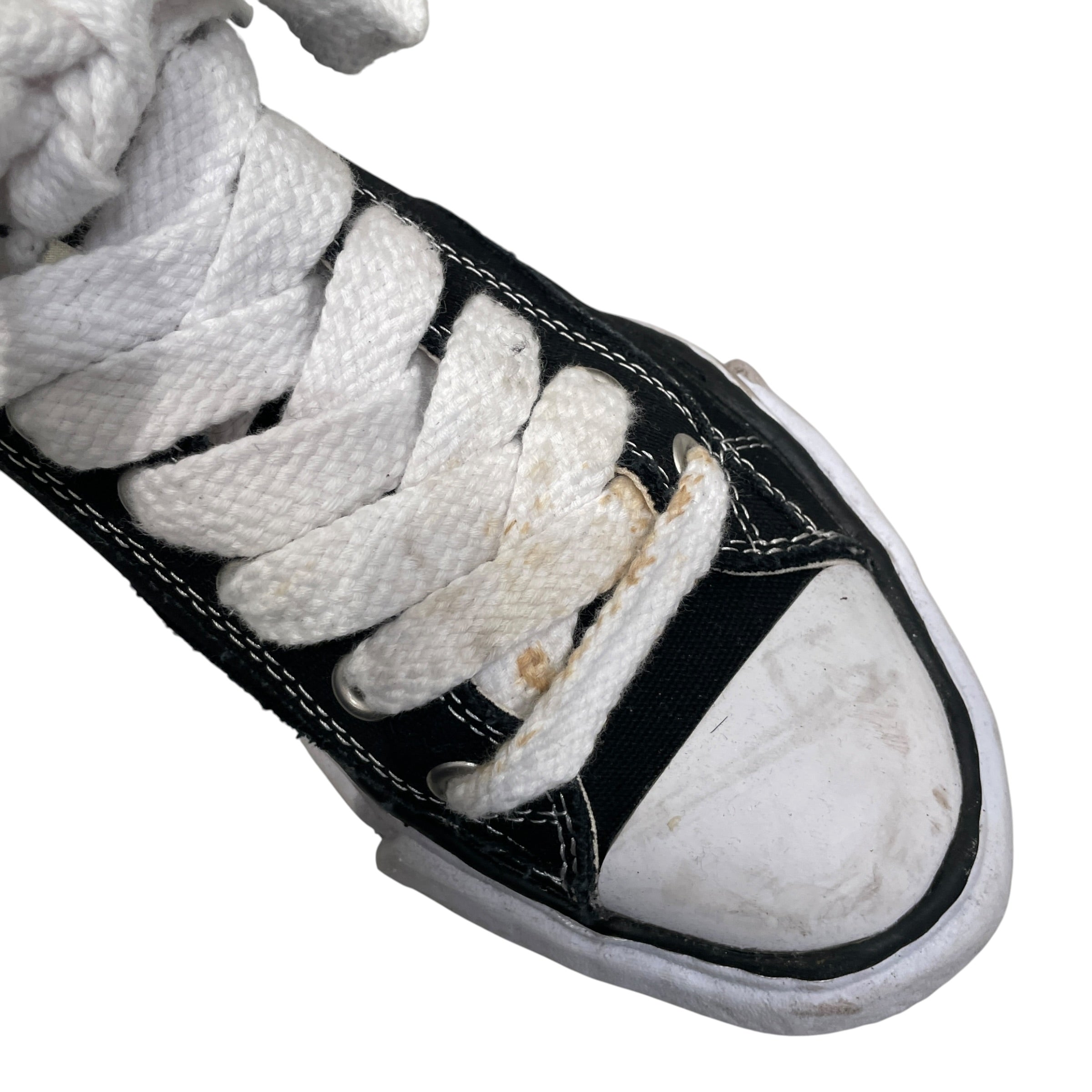 MAISON MIHARA YASUHIRO/Low-Sneakers/EU 41/Cotton/BLK/PETERSON LOW STAIN LEFT LACES view 5