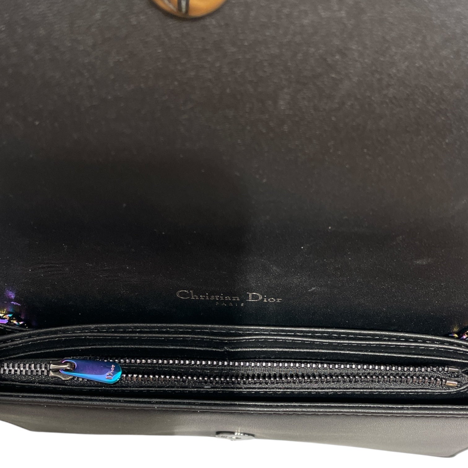 Christian Dior/Cross Body Bag/Leather/BLK/Cannage Ultra Matte Chain Bag view 4