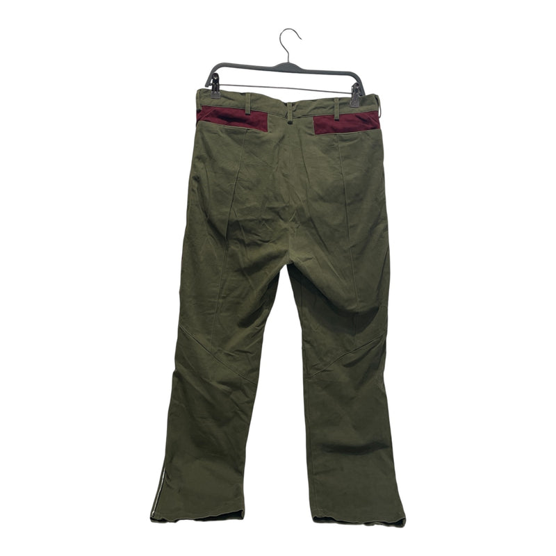 cmmawear/Pants/L/Cotton/GRN/Curved Seam Trousers