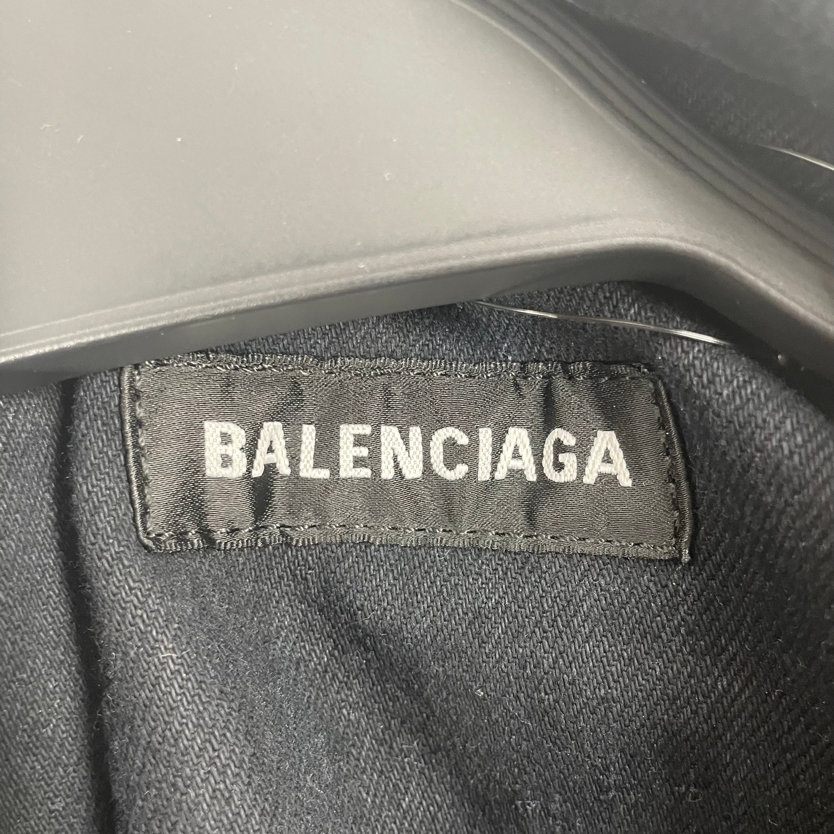 BALENCIAGA/Denim Jkt/46/Cotton/BLK/JP57 2019 01146 view 3
