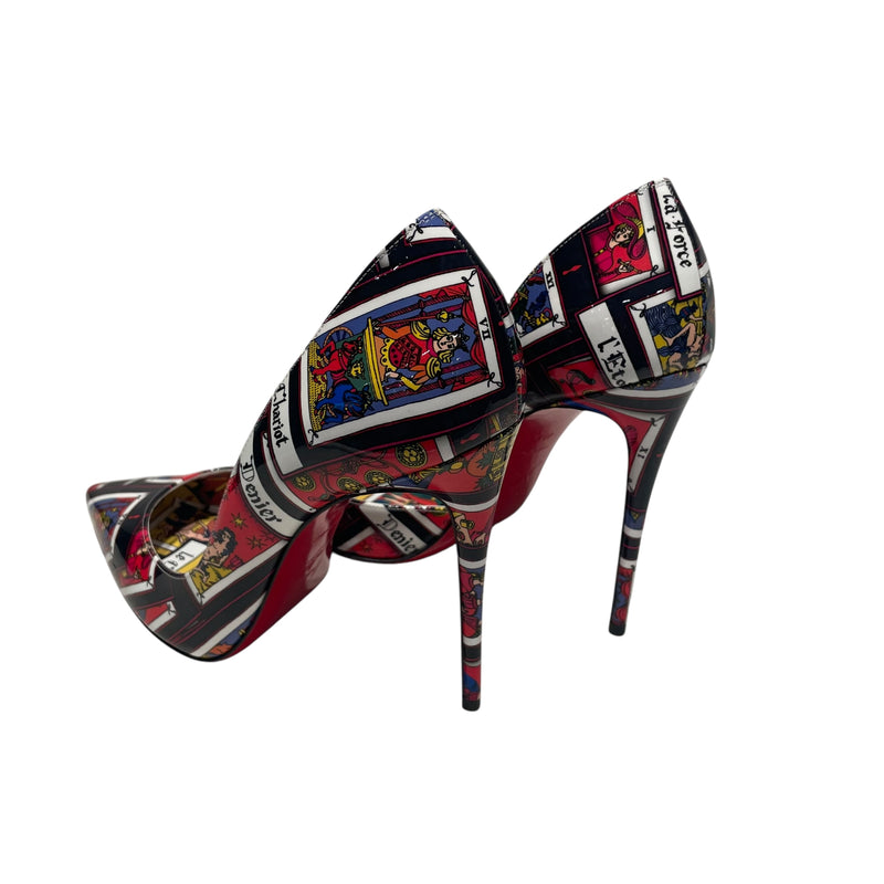 Christian Louboutin/Heels/EU 40.5/Leather/MLT/printed d&