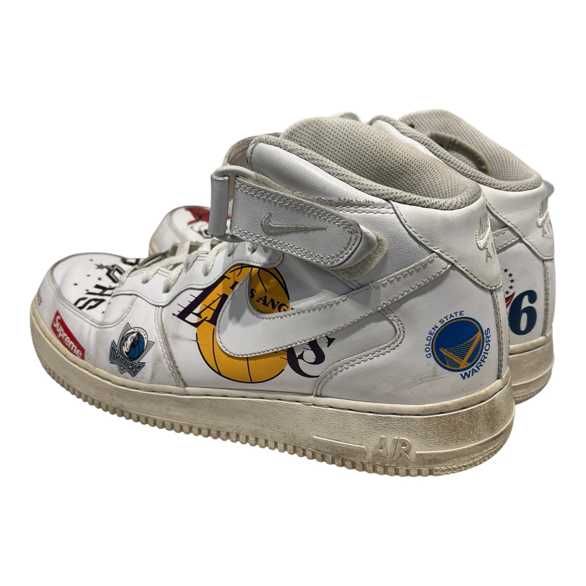 NIKE/Supreme/NBA/Hi-Sneakers/US 11.5/Leather/WHT/air force 1 nba teams view 2