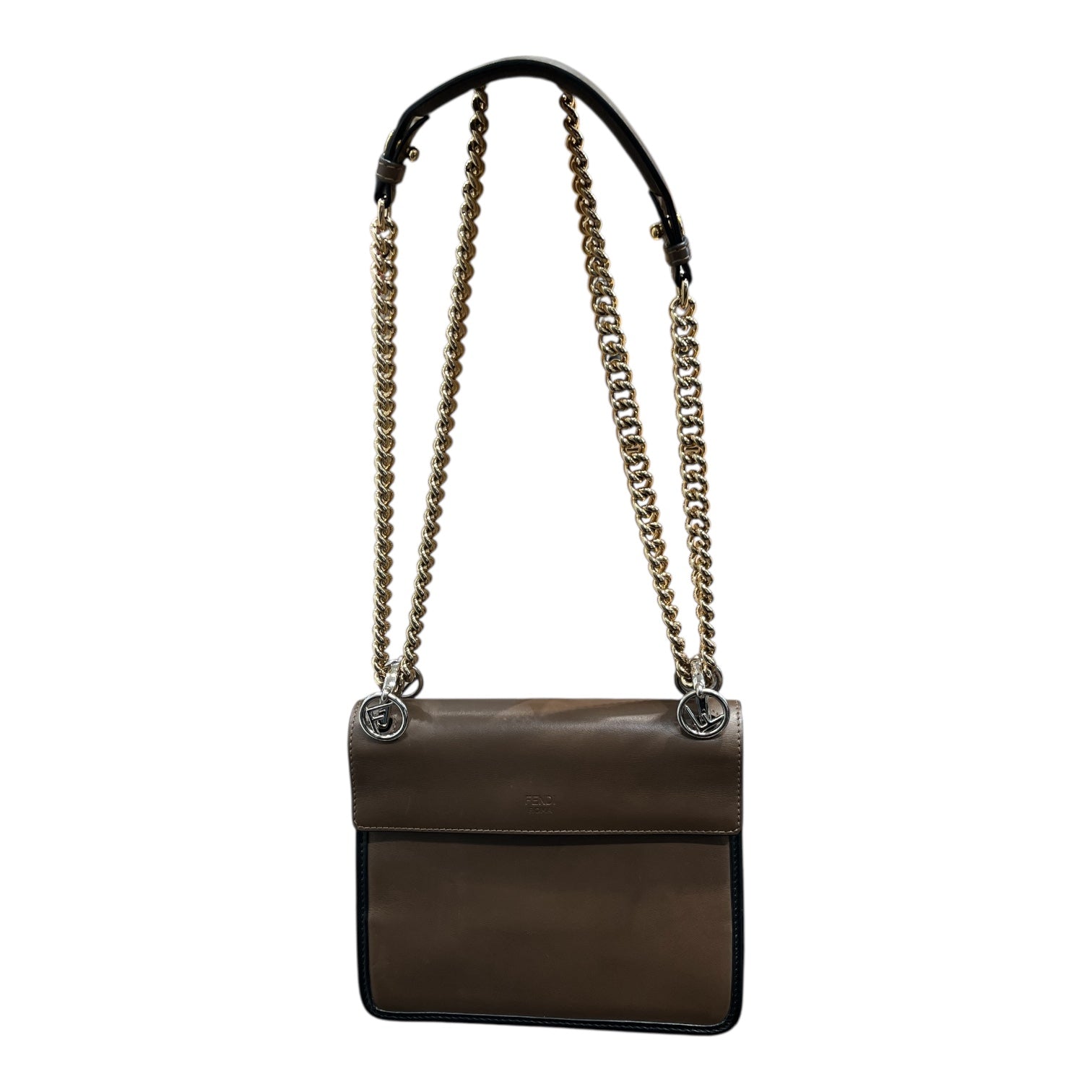 FENDI/Cross Body Bag/Leather/BRW/KAN I LOGO view 2