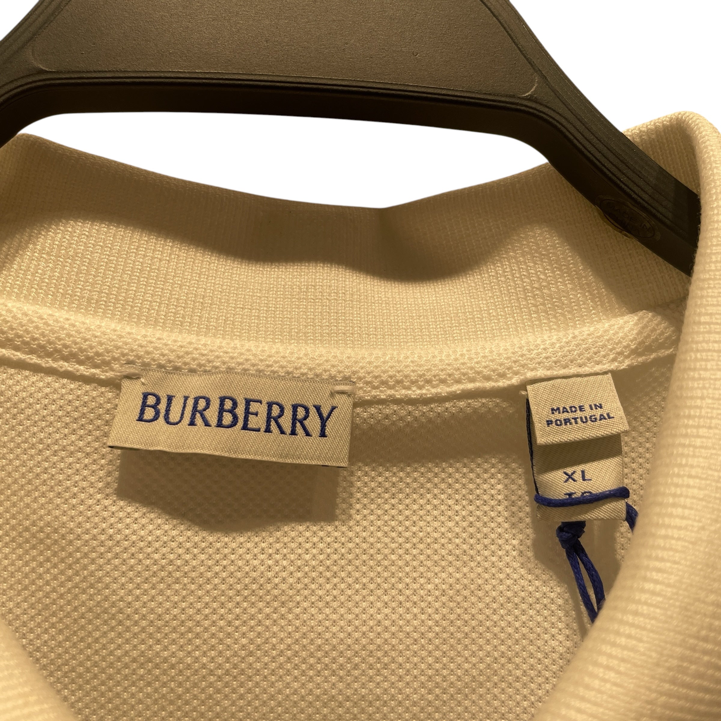 BURBERRY/SS Shirt/XL/Cotton/WHT/BURBERRY WHITE POLO view 3