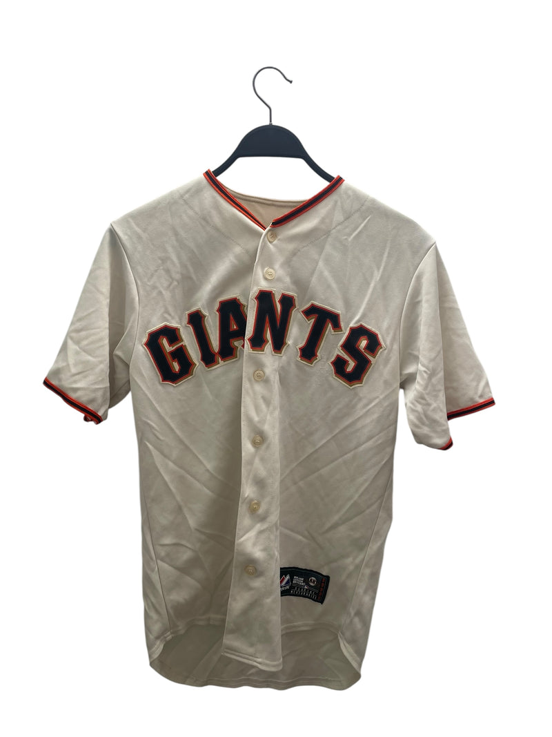 Majestic/SS Shirt/S/Polyester/CRM/SF GIANTS NO 24
