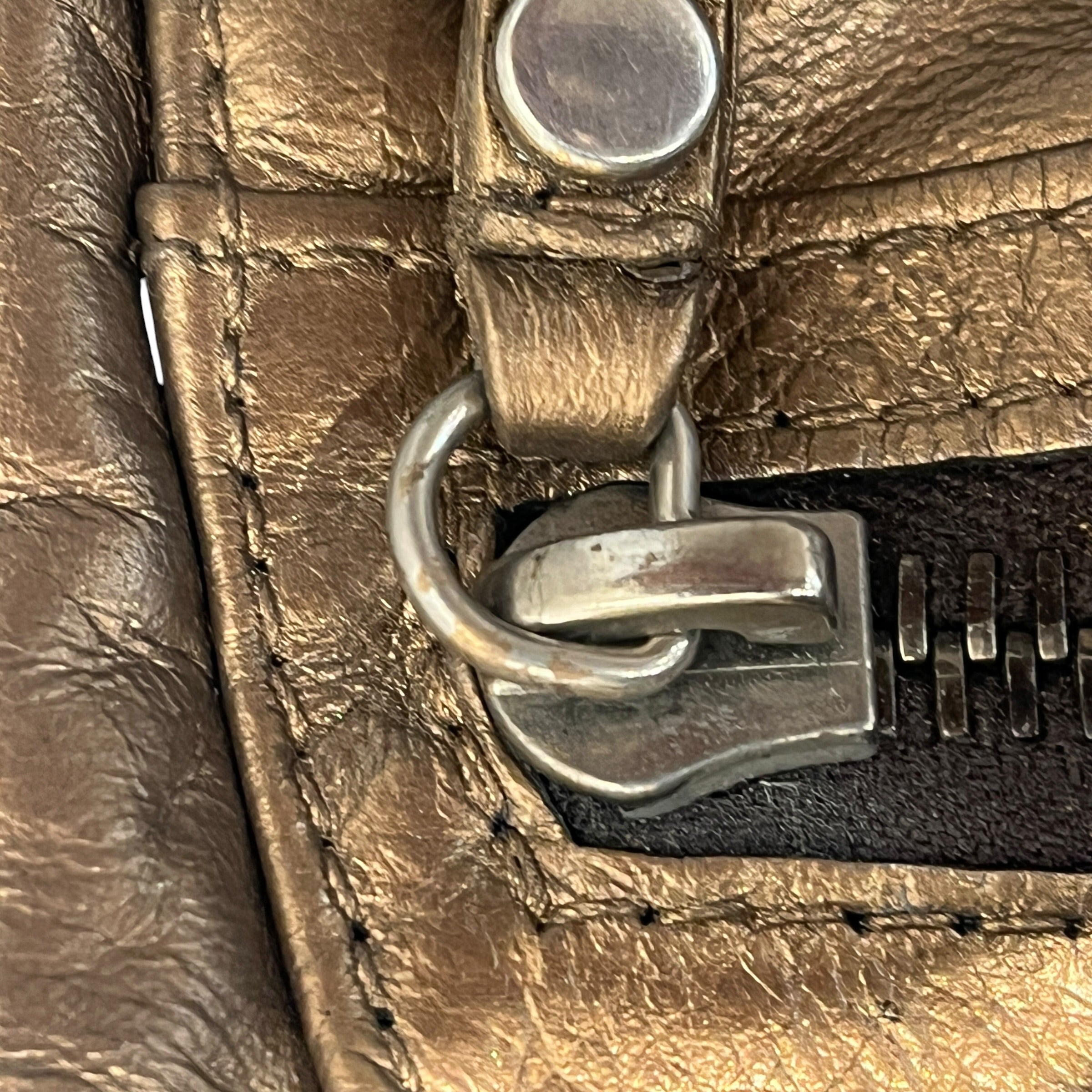 LANVIN/Bag/Leather/GLD/metallic flap bag view 5