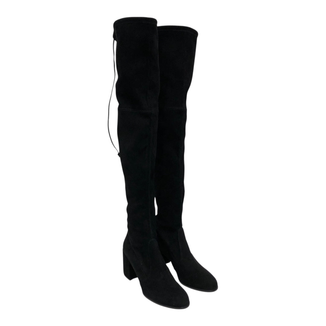 STUART WEITZMAN/Long Boots/US 7/Suede/BLK/Over The Knee view 1