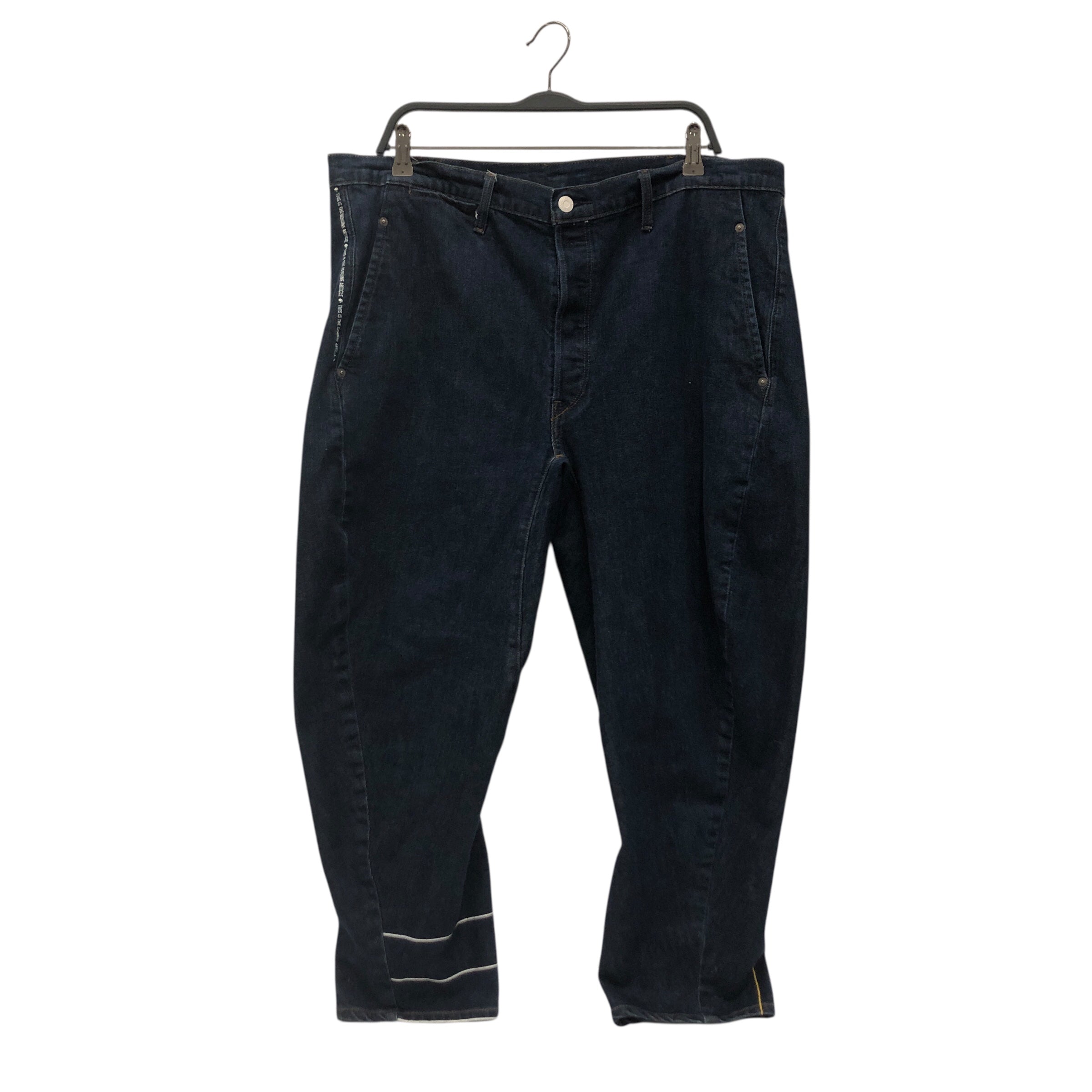Levi's Engineered Jeans/Sarouel Pants/38/Cotton/IDG/Button Fly/Stripe/Lot LEJ yellow/white striping view 1