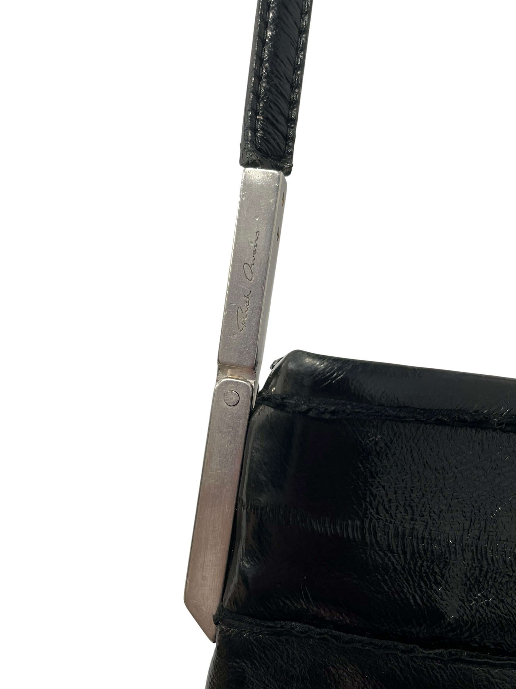 Rick Owens/Bag/Leather/BLK/EEL LEATHER CROSSBODY BAG view 4