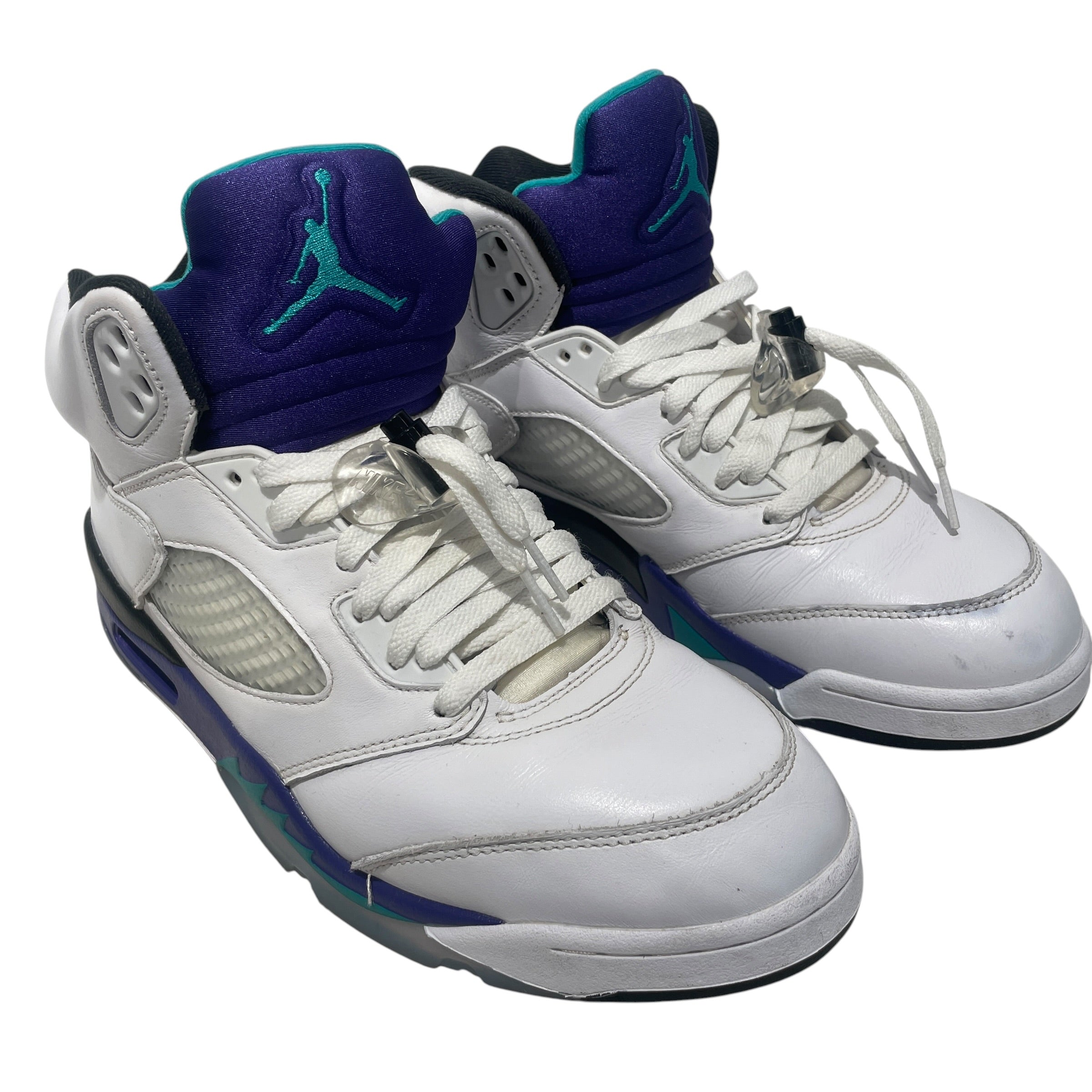 JORDAN BRAND/Hi-Sneakers/US 11/Leather/WHT/JORDAN 5 GRAPE view 1