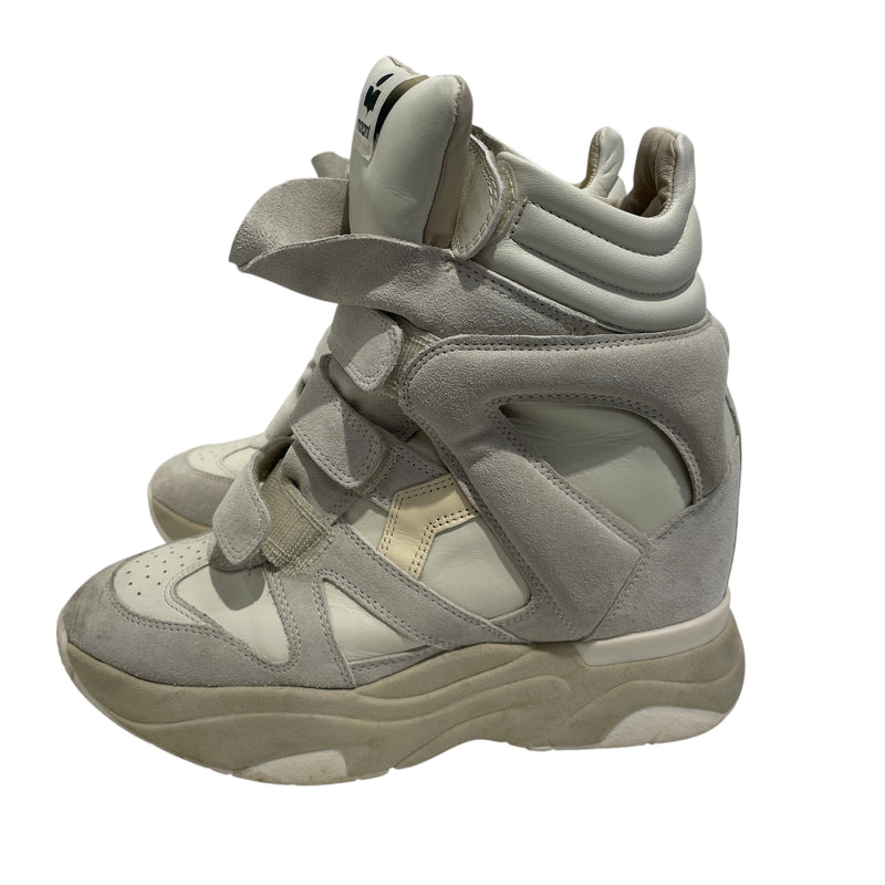 ISABEL MARANT/Hi-Sneakers/US 7.5/Leather/GRY/CLASSIC BALSKEE