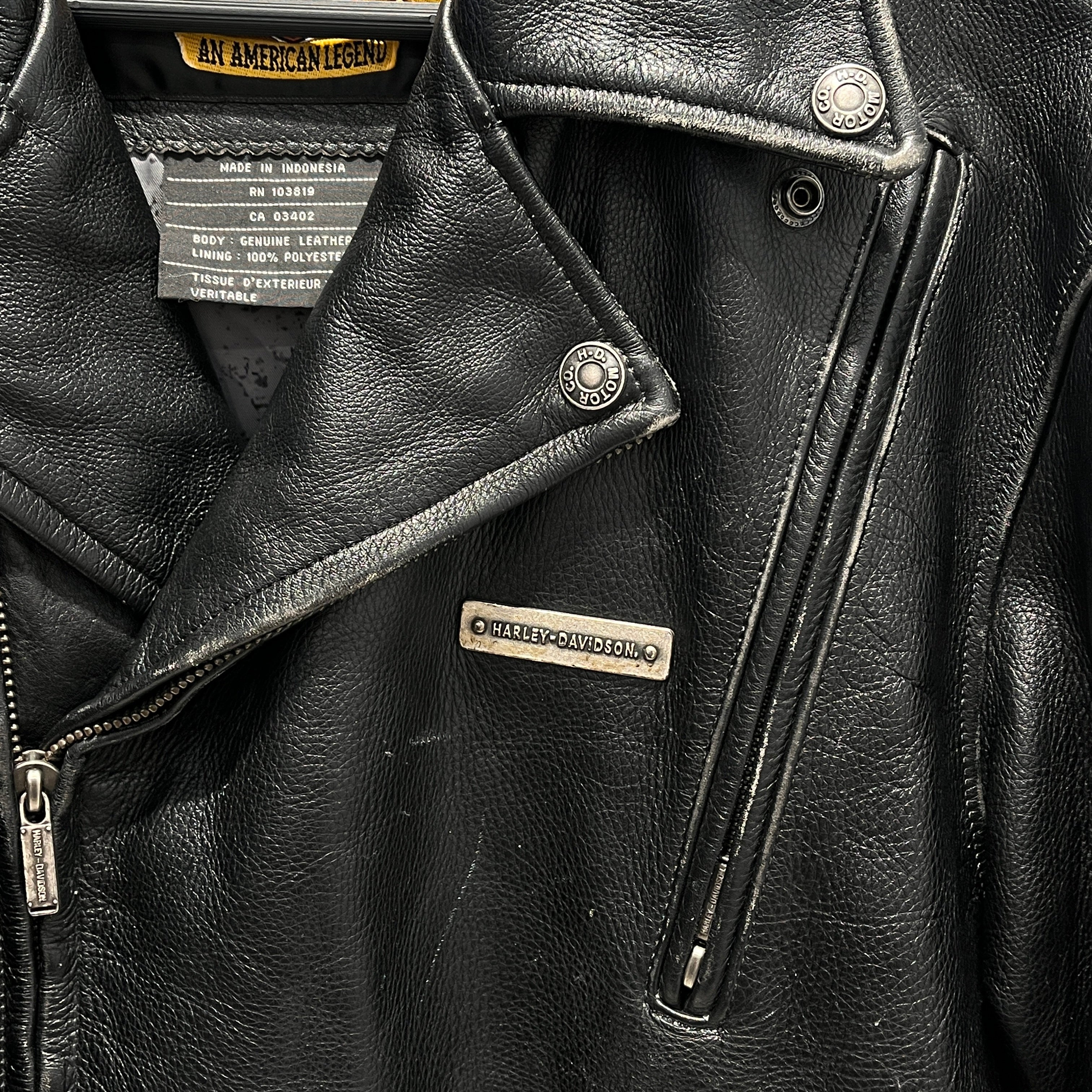 HARLEY DAVIDSON/Jacket/XL/Leather/BLK/MOTO view 8