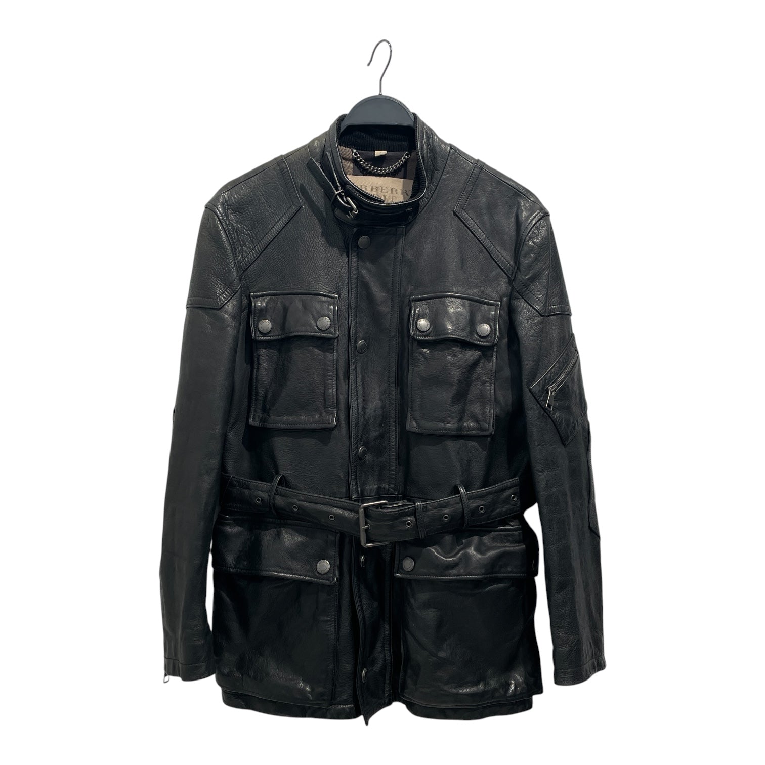 BURBERRY BRIT/Leather Jkt/S/Leather/BLK/3821285/ 62E view 1