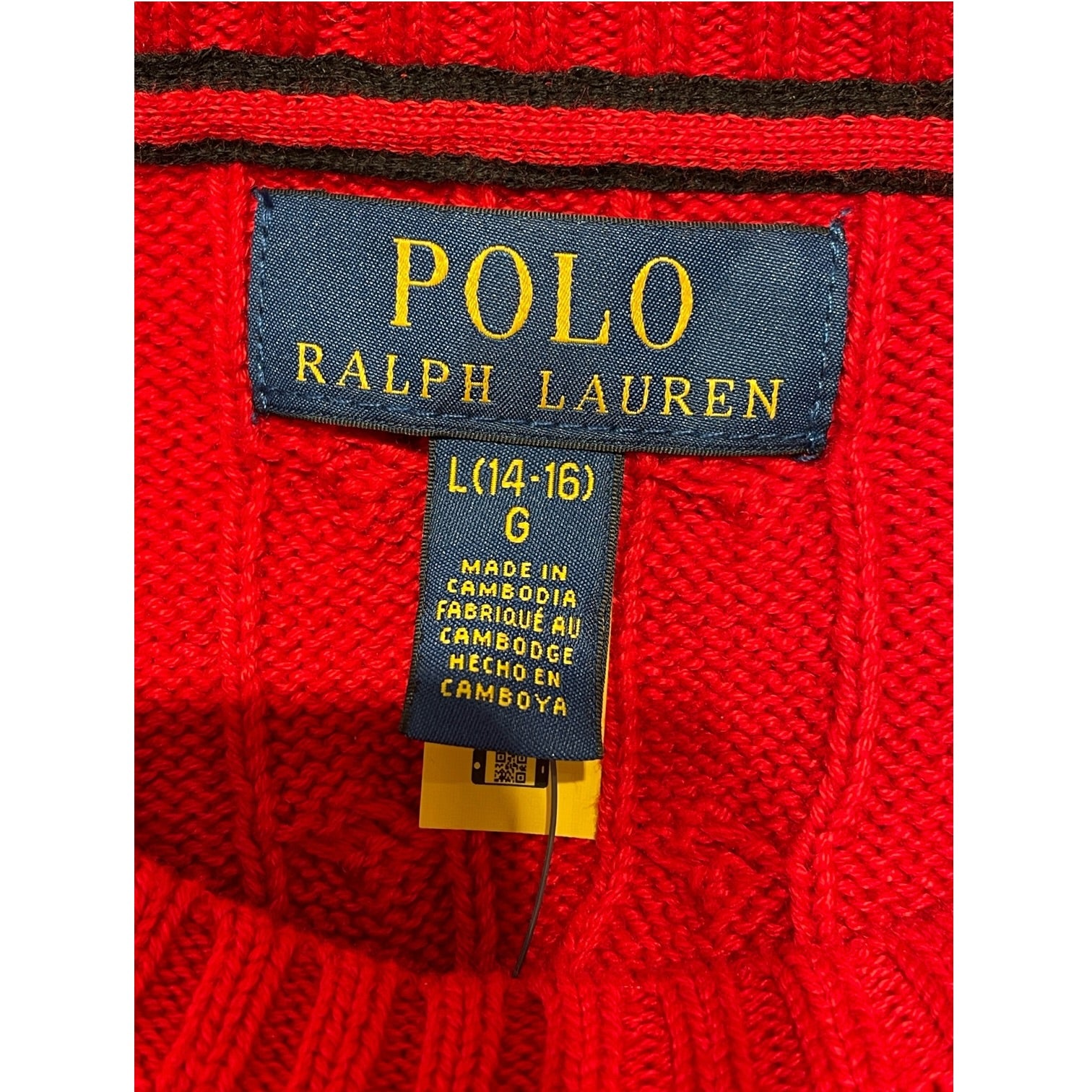 POLO RALPH LAUREN/Sweater/L/RED/Polo Bear view 3