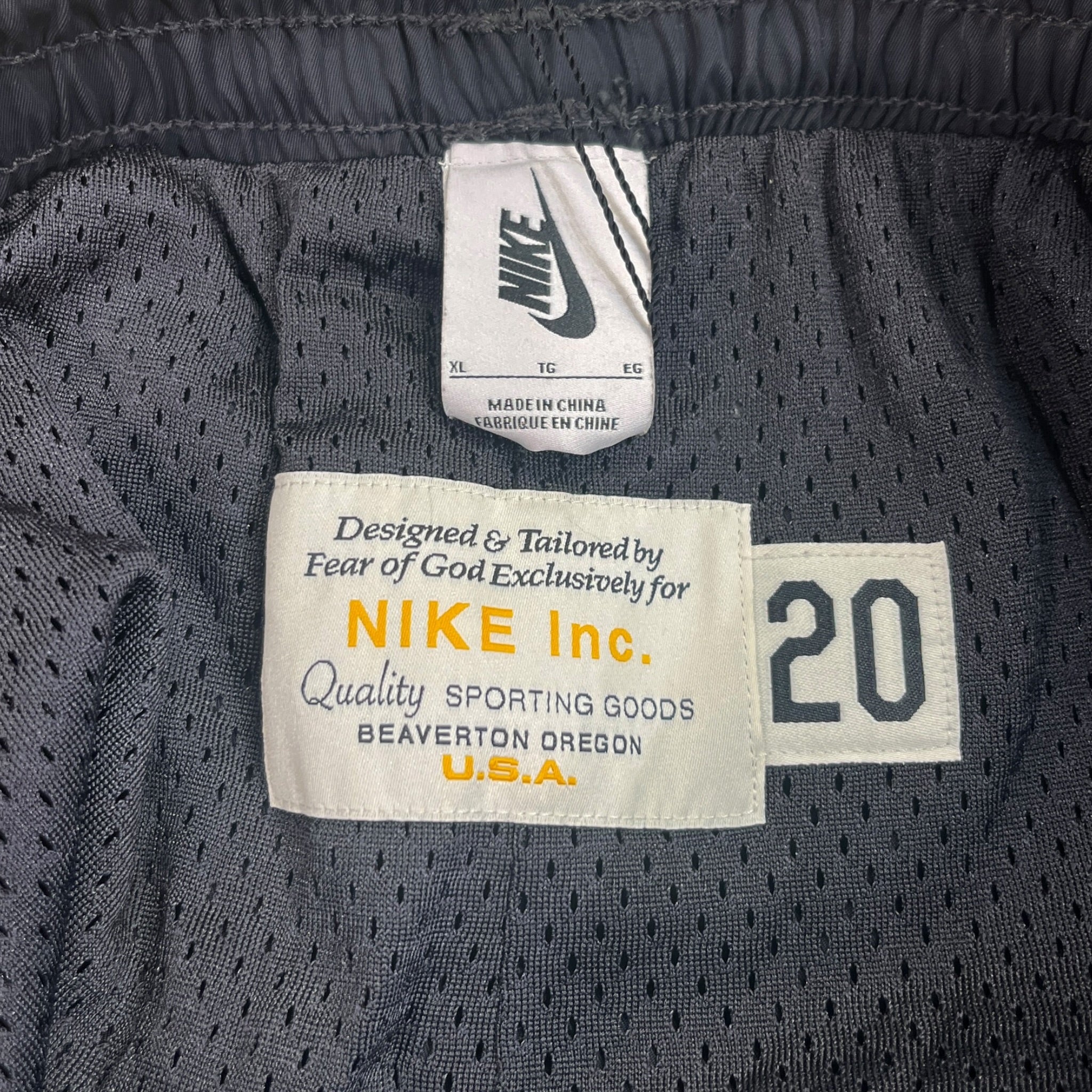 FEAR OF GOD/NIKE/Straight Pants/XL/Nylon/BLK/NBA UNISEX WARMUP PANTS view 4