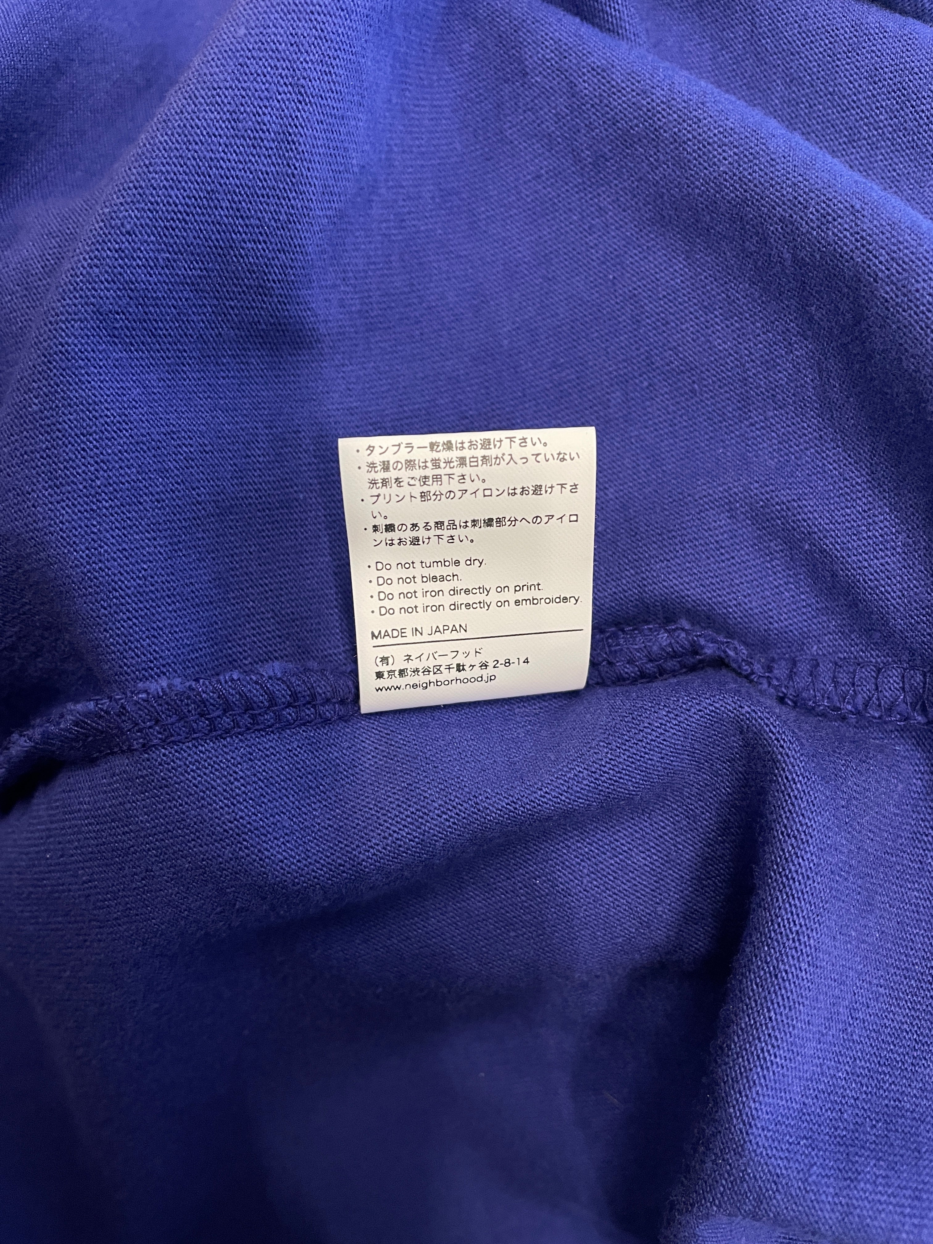 NEIGHBORHOOD/LS T-Shirt/XL/Cotton/BLU/PANTHERS TEE view 5