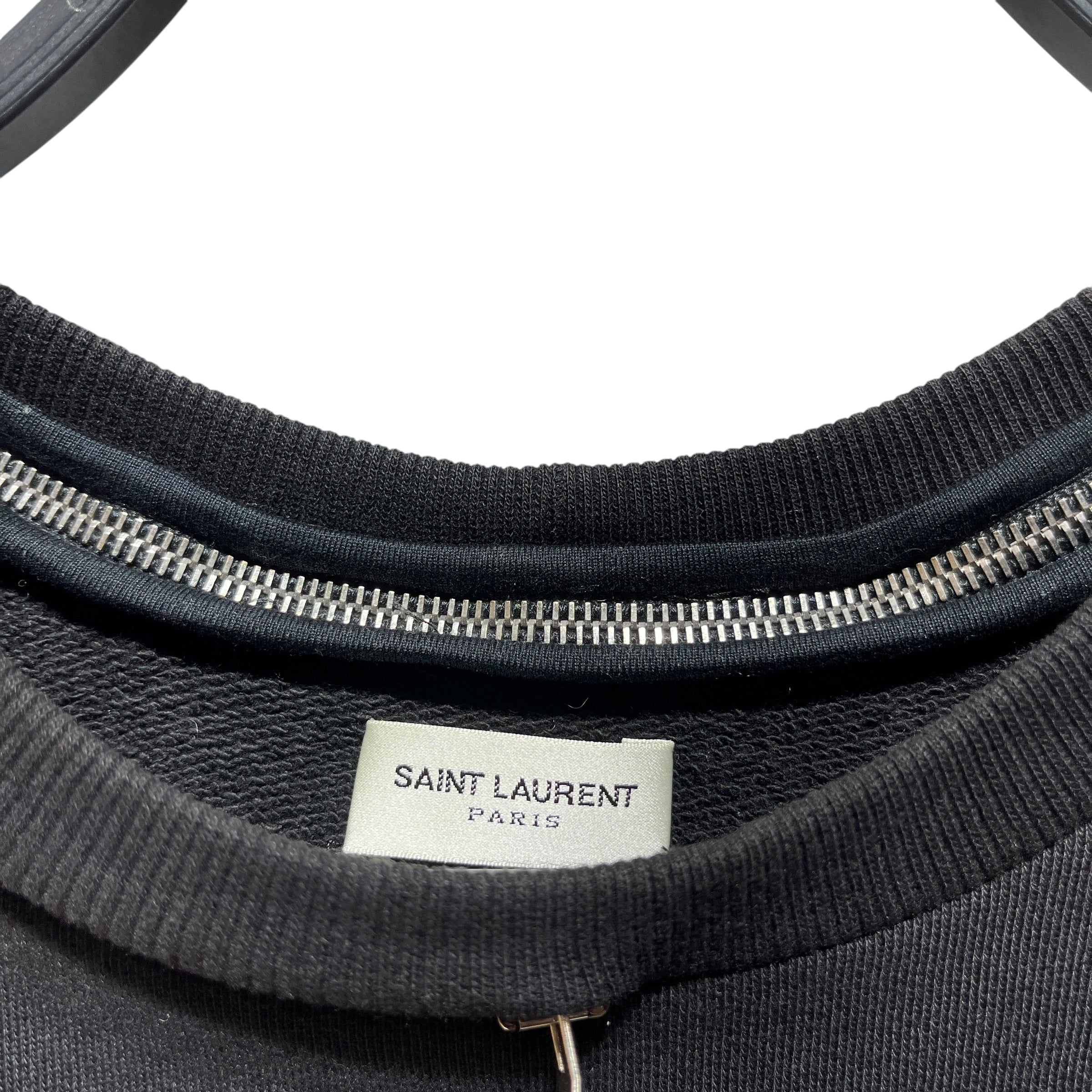 SAINT LAURENT/SL Blouse/40/Cotton/BLK/ view 3
