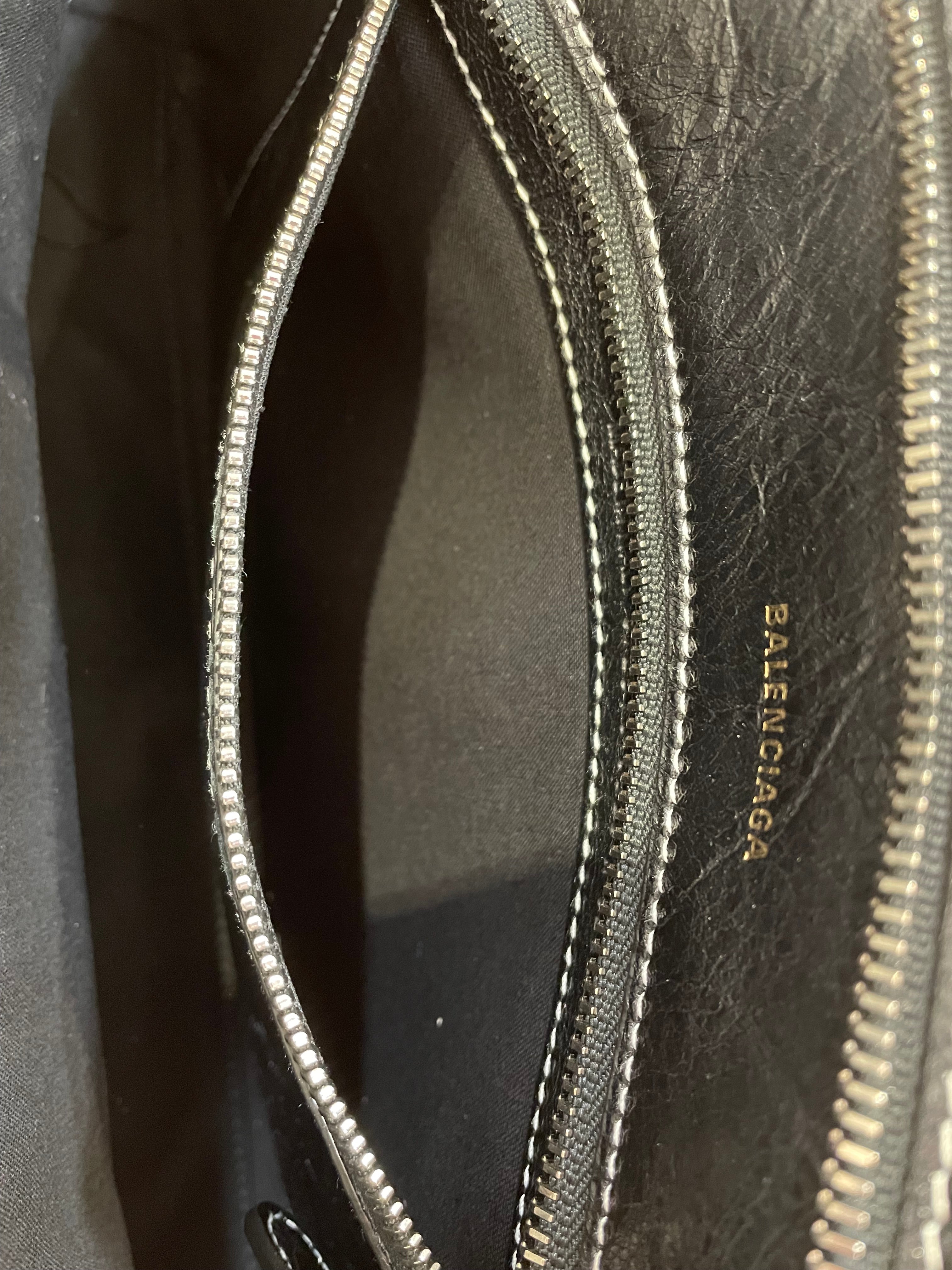 BALENCIAGA/Bag/OS/Stripe/Leather/PNK/Pink Blk Wht Stripe Bag view 6
