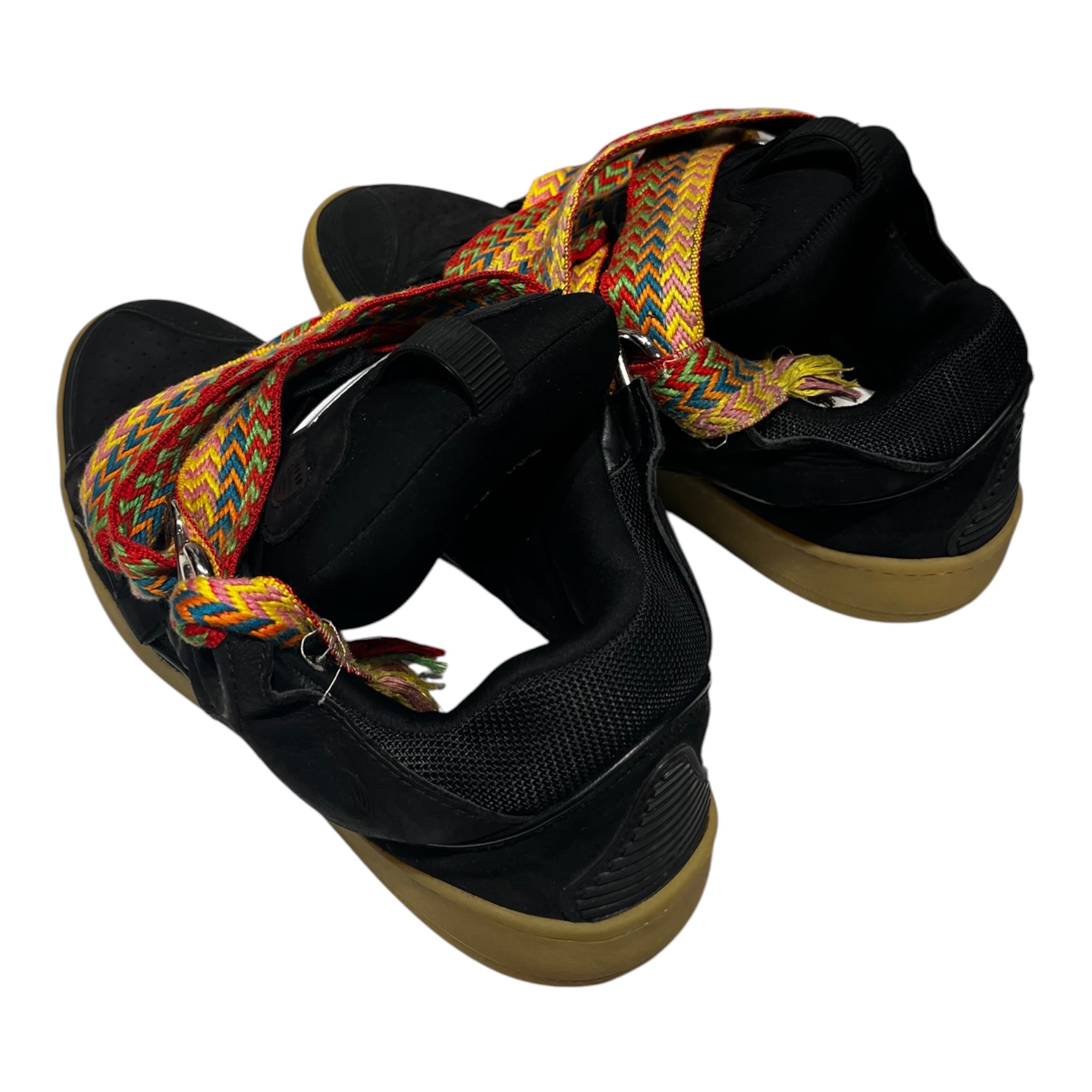 LANVIN/Low-Sneakers/EU 45/Leather/BLK/Gum Sole, Rainbow Lace view 2