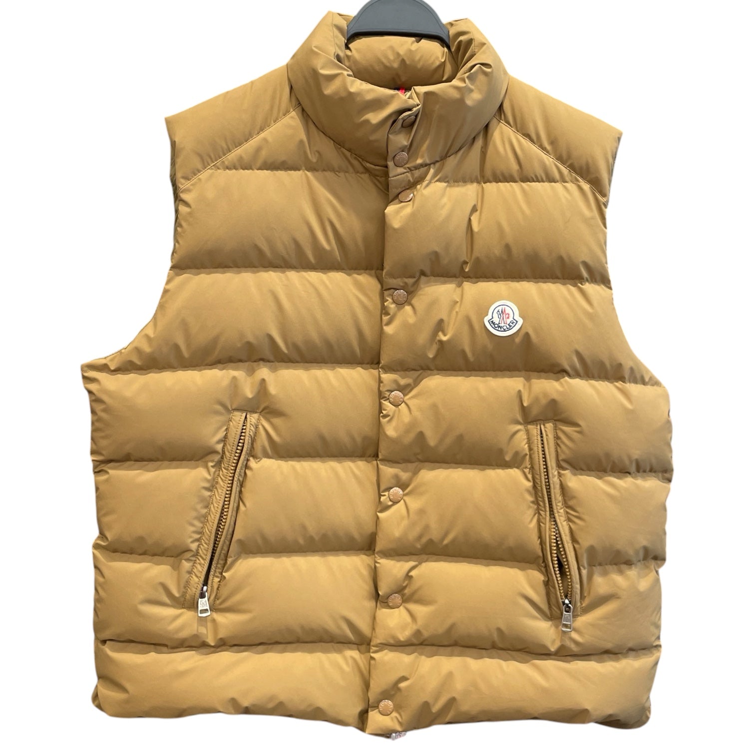 MONCLER/Puffer Jkt/L/Nylon/BEG/TAN MONCLER VEST view 1
