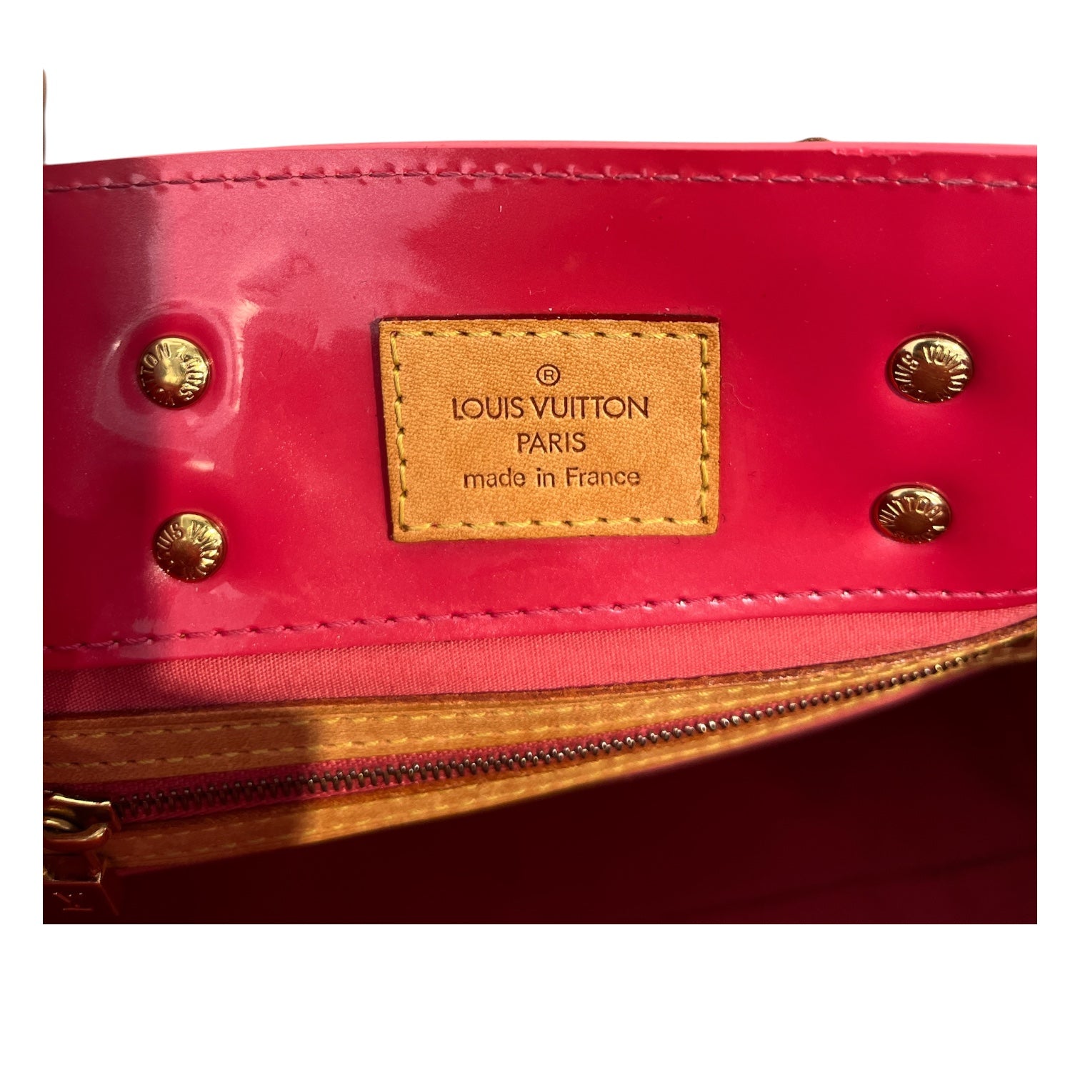 LOUIS VUITTON/Tote Bag/Monogram/Leather/PNK/VERNIS READE PM BAG view 4