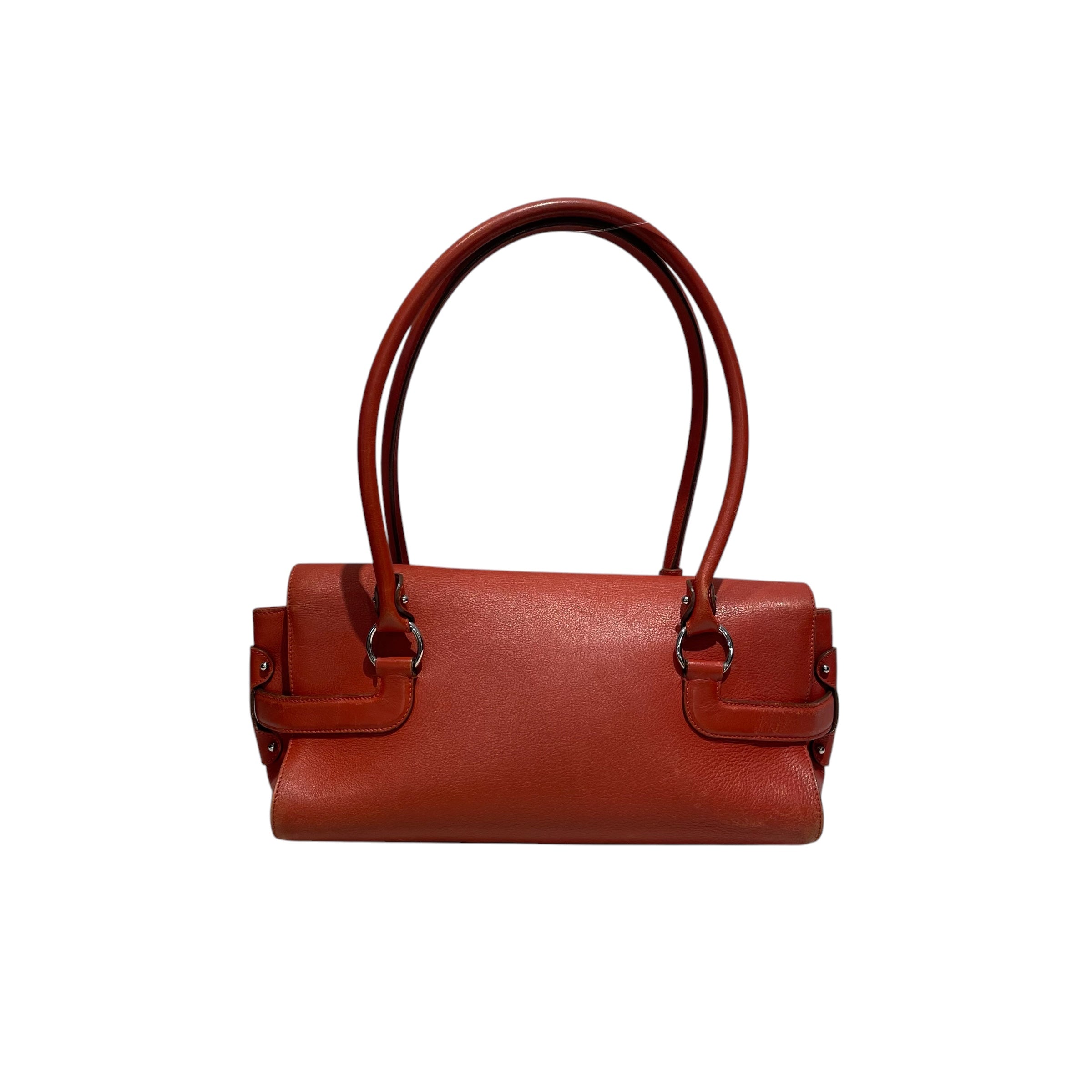 Salvatore Ferragamo/Bag/Leather/RED/Gancini shoulder bag view 2
