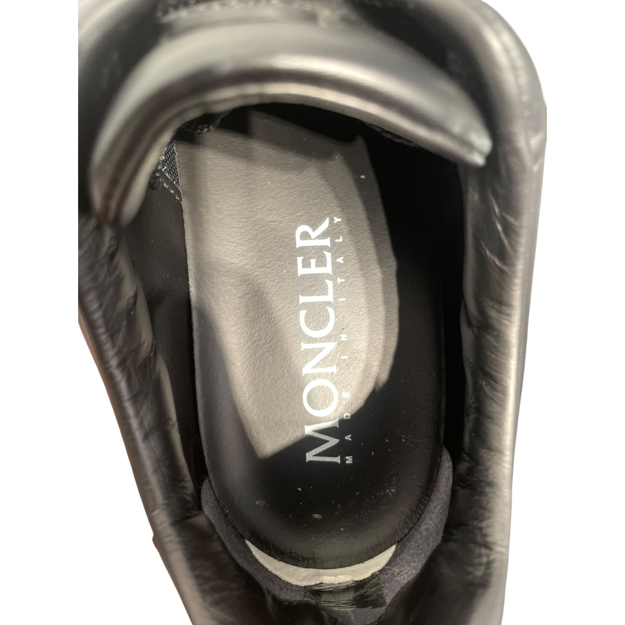 MONCLER/Low-Sneakers/EU 43/Leather/BLK/FRENCH FLAG TAG view 3